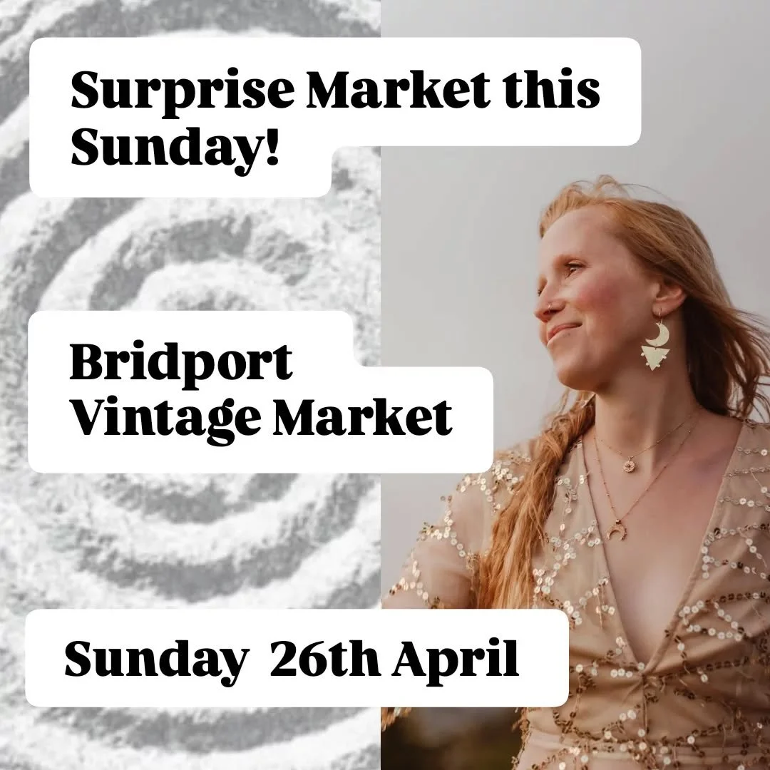 Dear Followers
I am excited to announce a surprise market this Sunday in a town dear to my heart! ❤

Bridport is a place  I hold many soecial memories of visiting my wonderful Grandma as a child and also as a student when I would escape to her loving