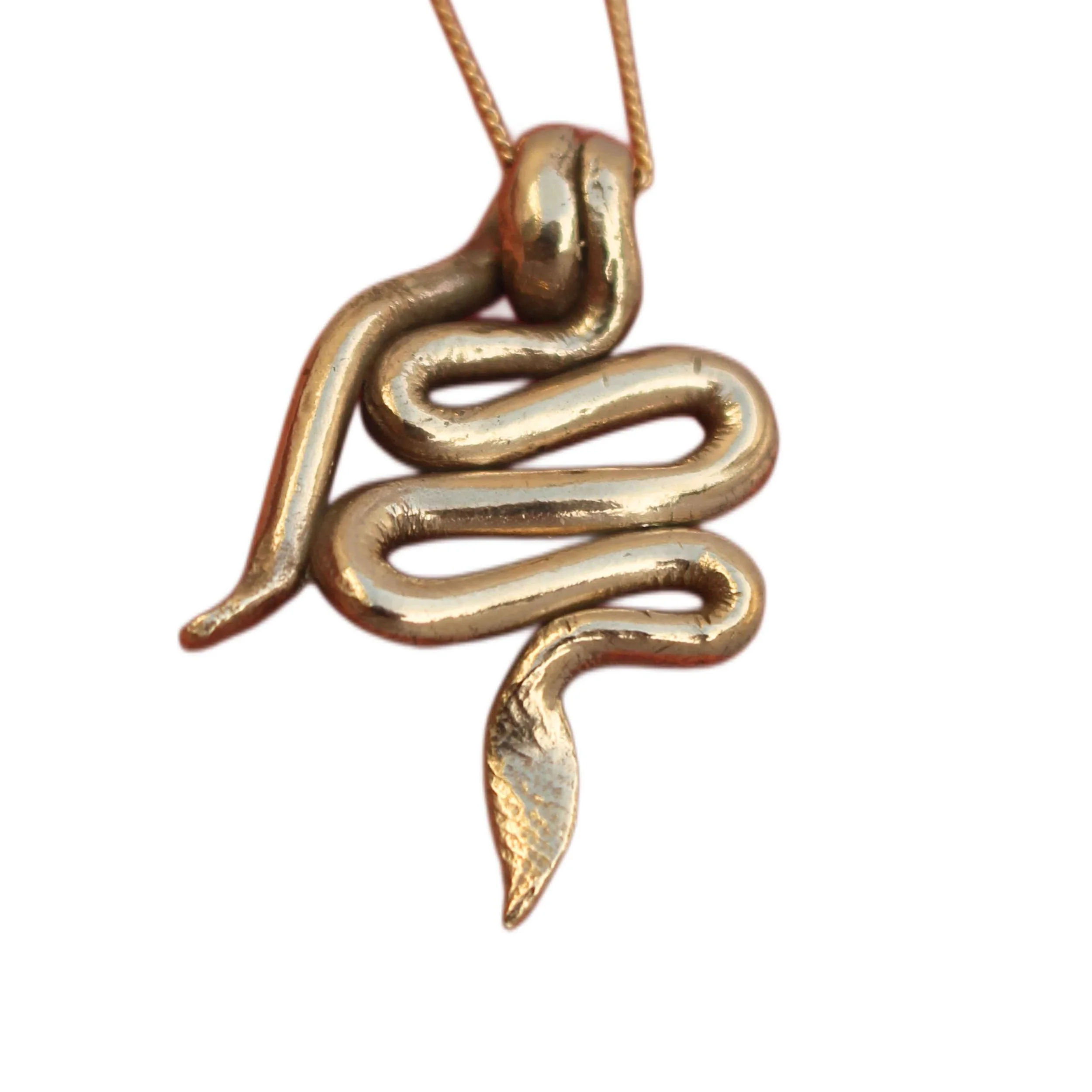 Snake Pendant Bronze 4