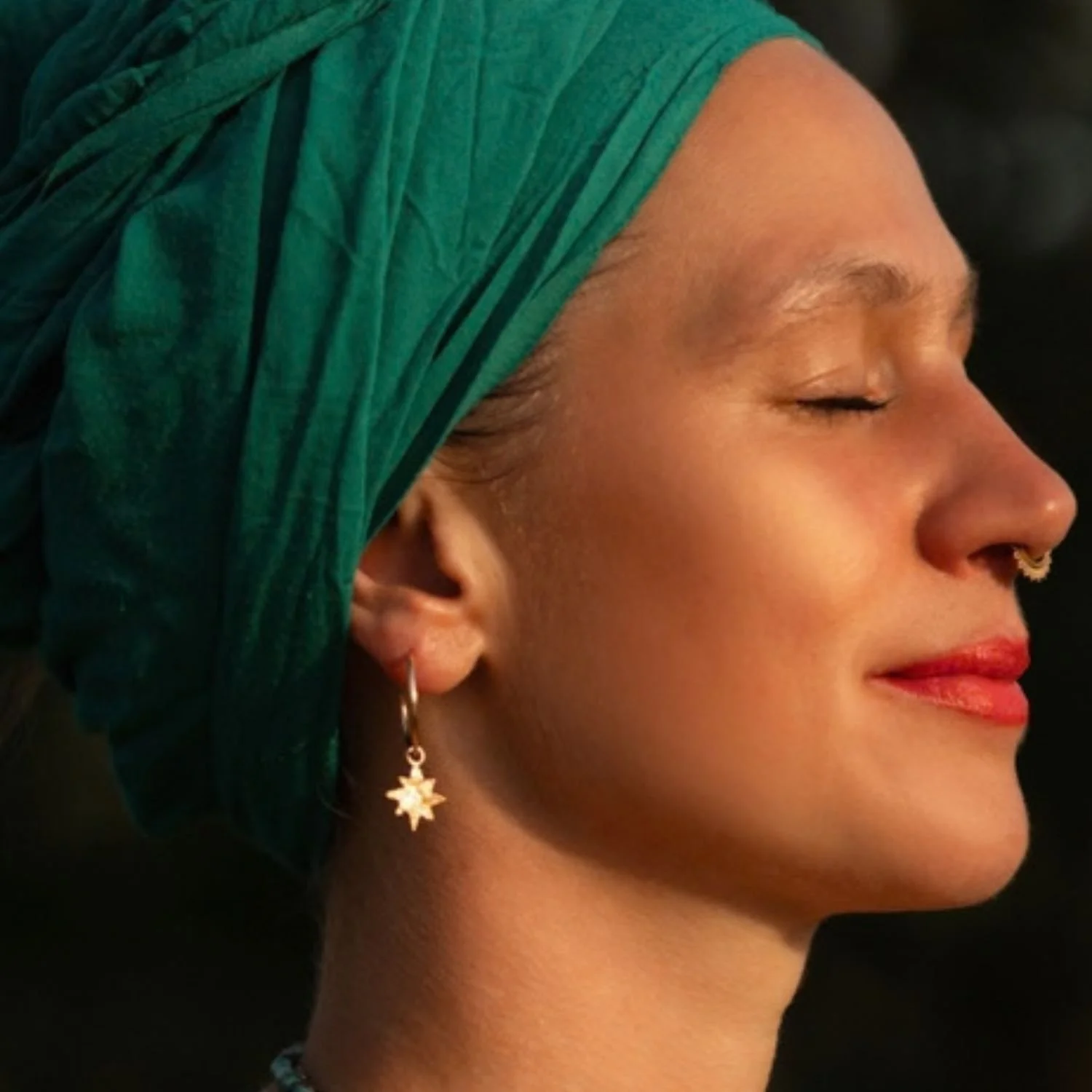 _Star  Charm Hoop Earrings Sian Close up .jpg
