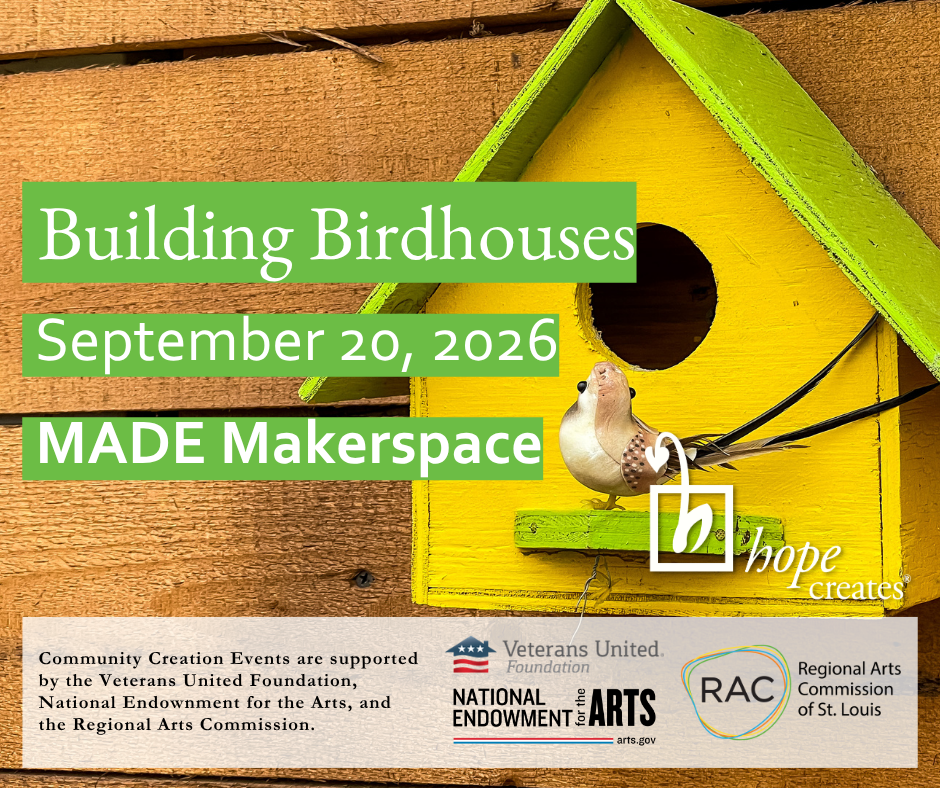  September Community Creation Event - Building Birdhouses
