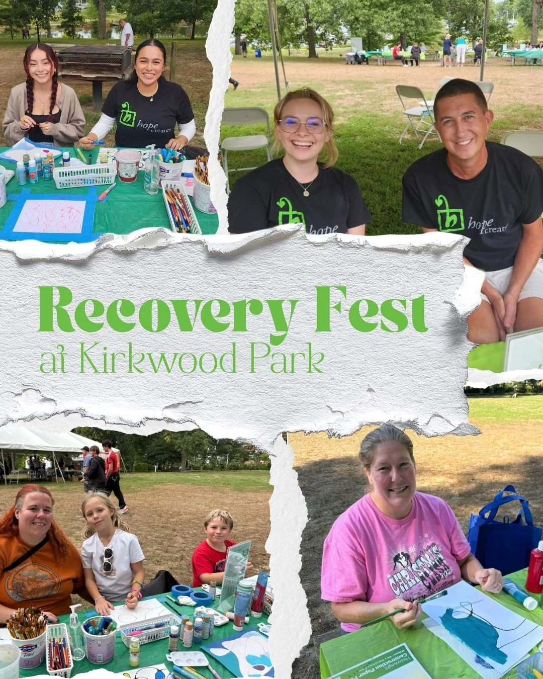 We loved connecting with the recovery community at Recovery Fest in Kirkwood Park last month! We got to create art with some new friends and spread the word about the power of the healing arts.