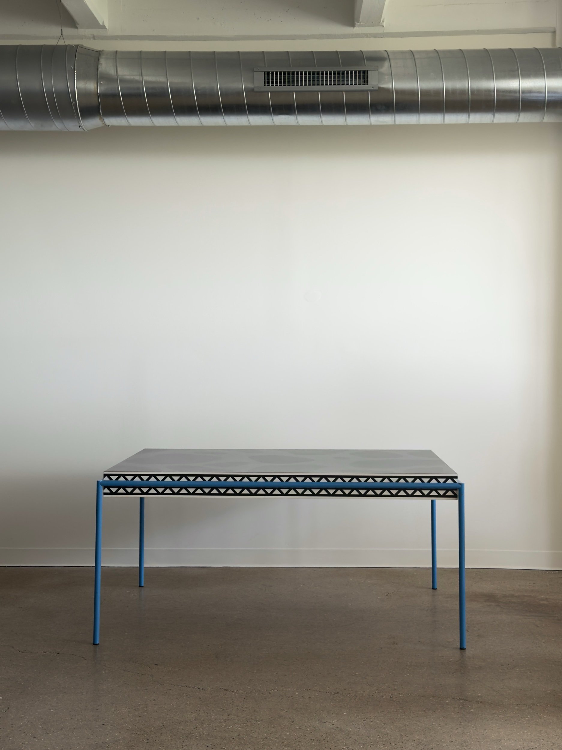 Burgundy Dining Table by Michele De Lucchi for Memphis Milano
