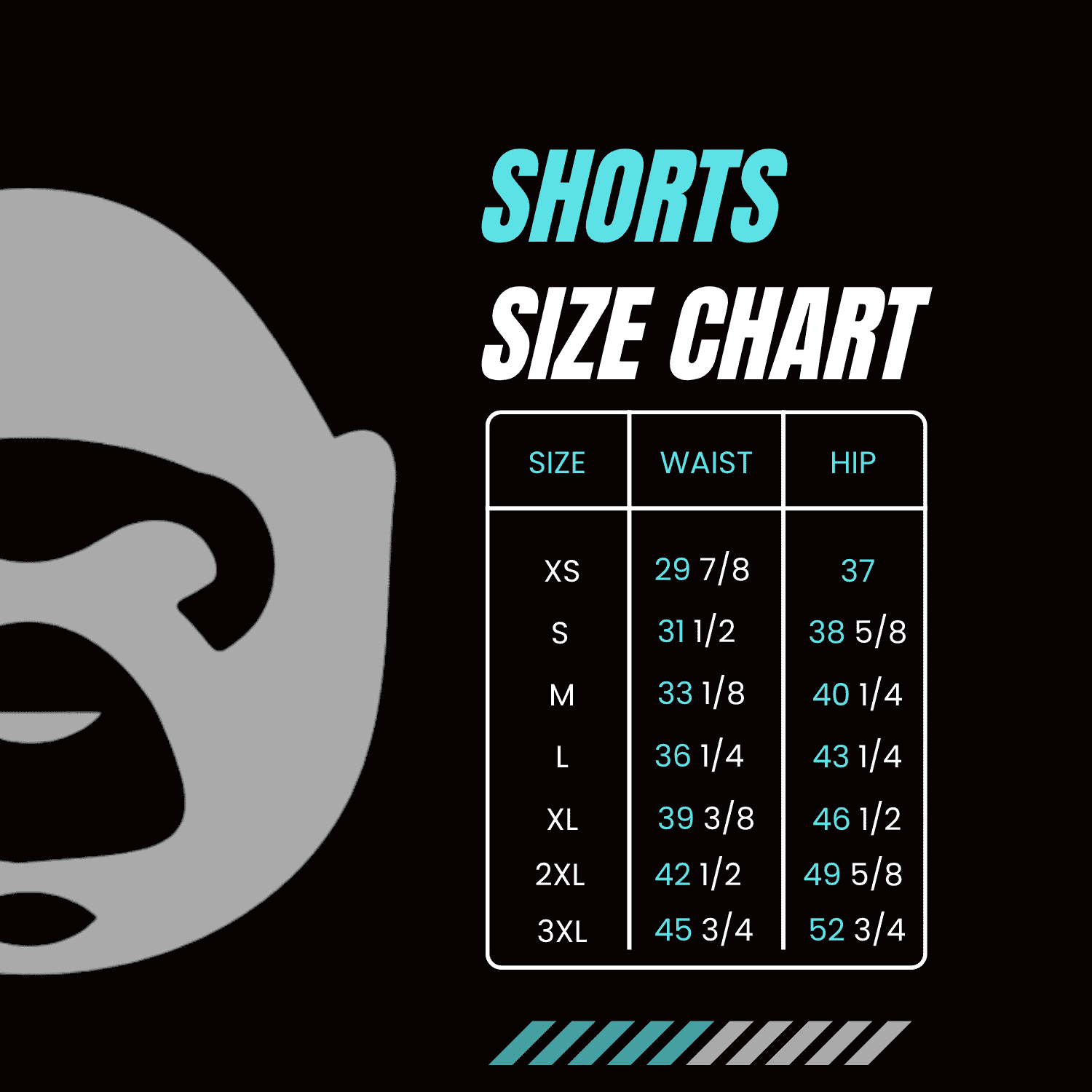 Apesthetics Cement mesh shorts pink white pattern size chart XS S M L XL 2XL 3XL measurements