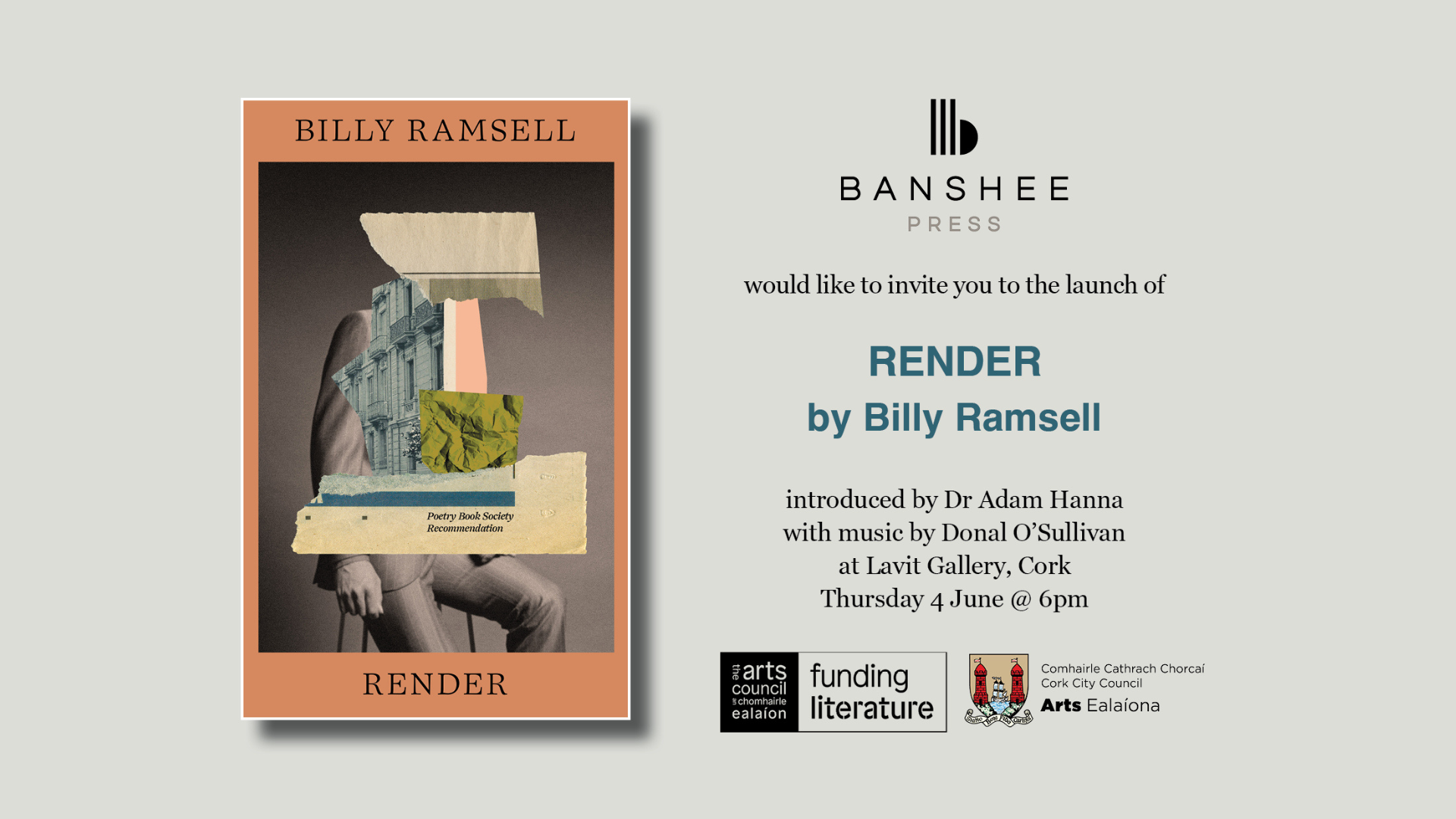Celebrate the publication of Render by Billy Ramsell