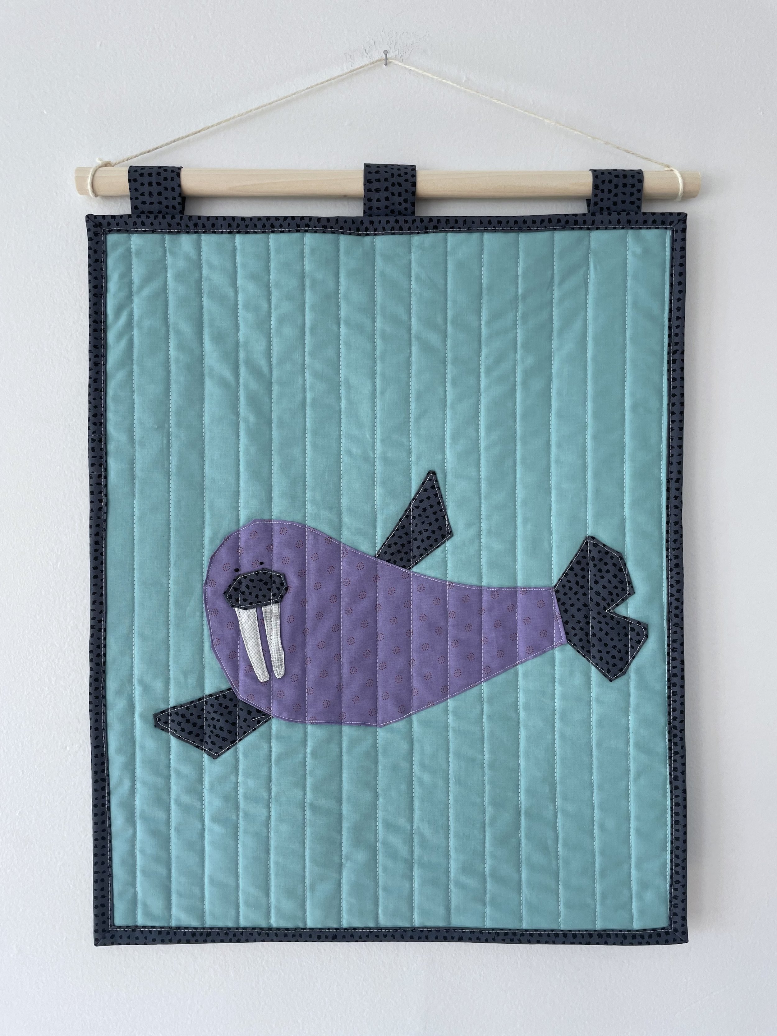 Walrus 2 Hanging Quilt