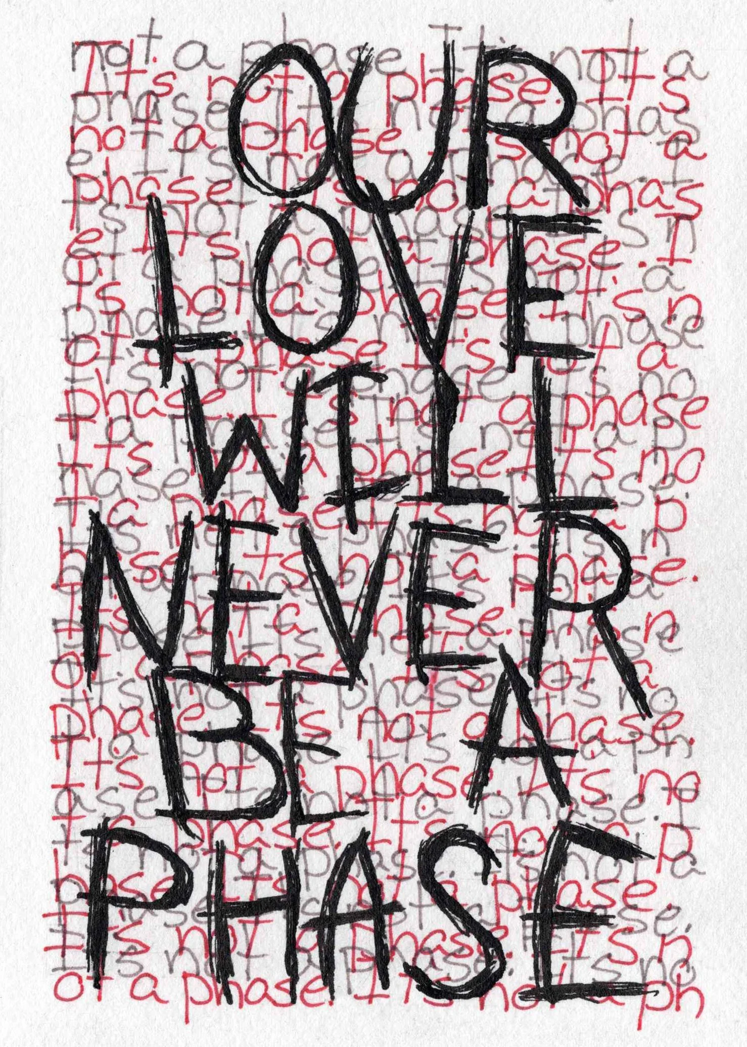 Emo Greeting Card
