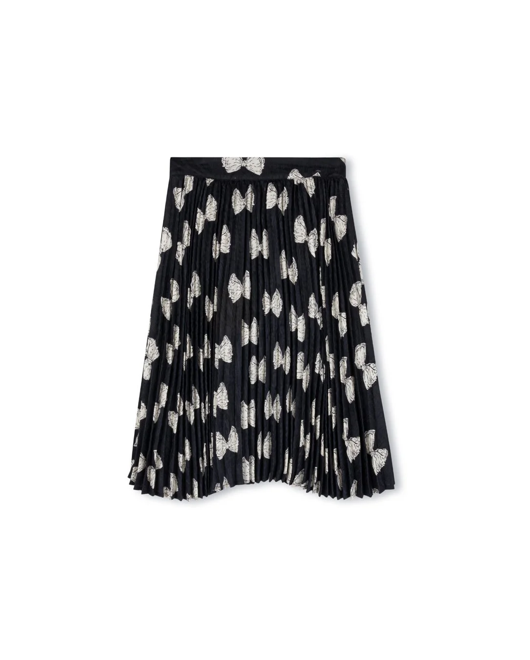 Saint Bow Print Pleated Skirt.jpg