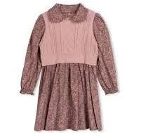 paisley printed dress with vest.jfif