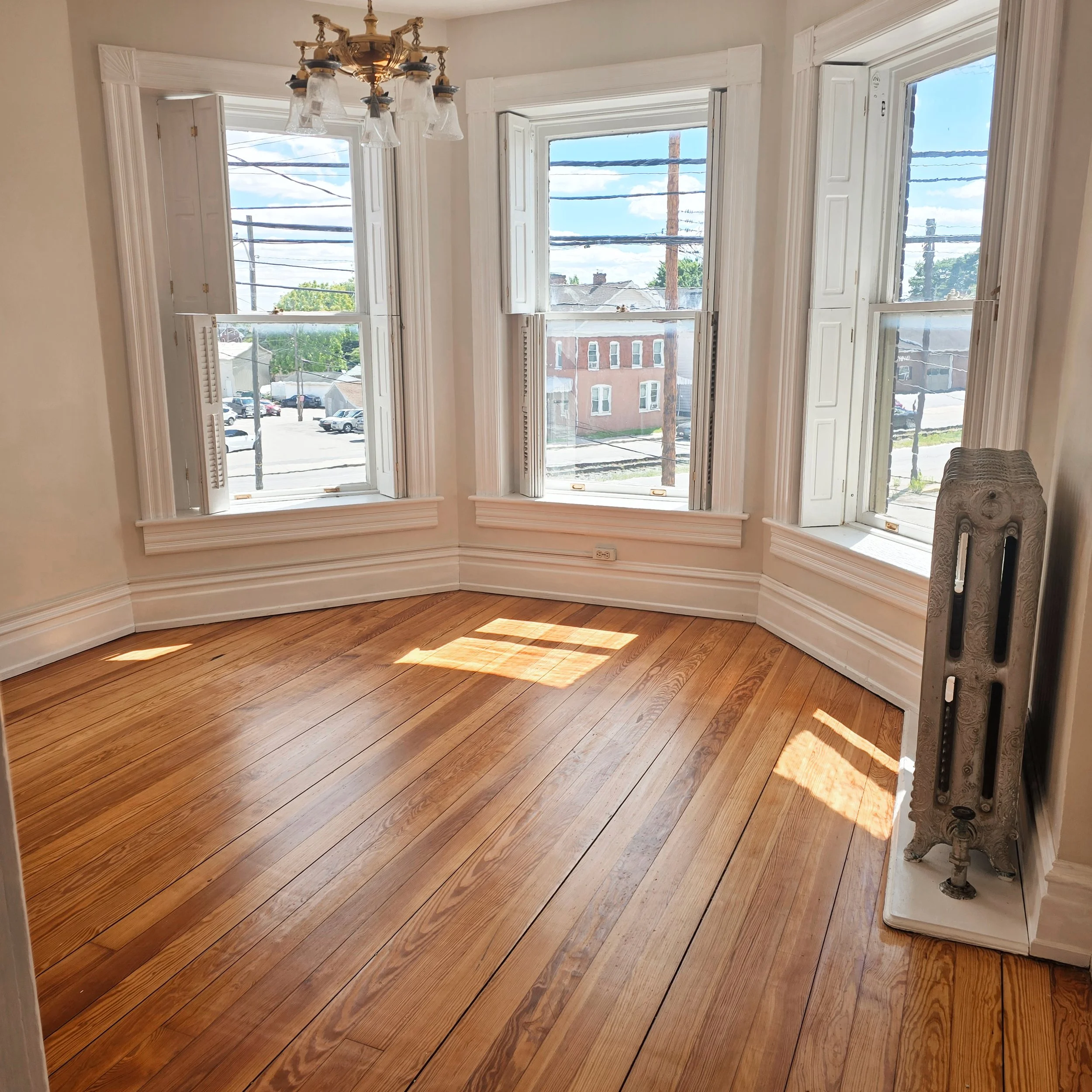 Bright living room professionally staged for sale in Hanover, PA