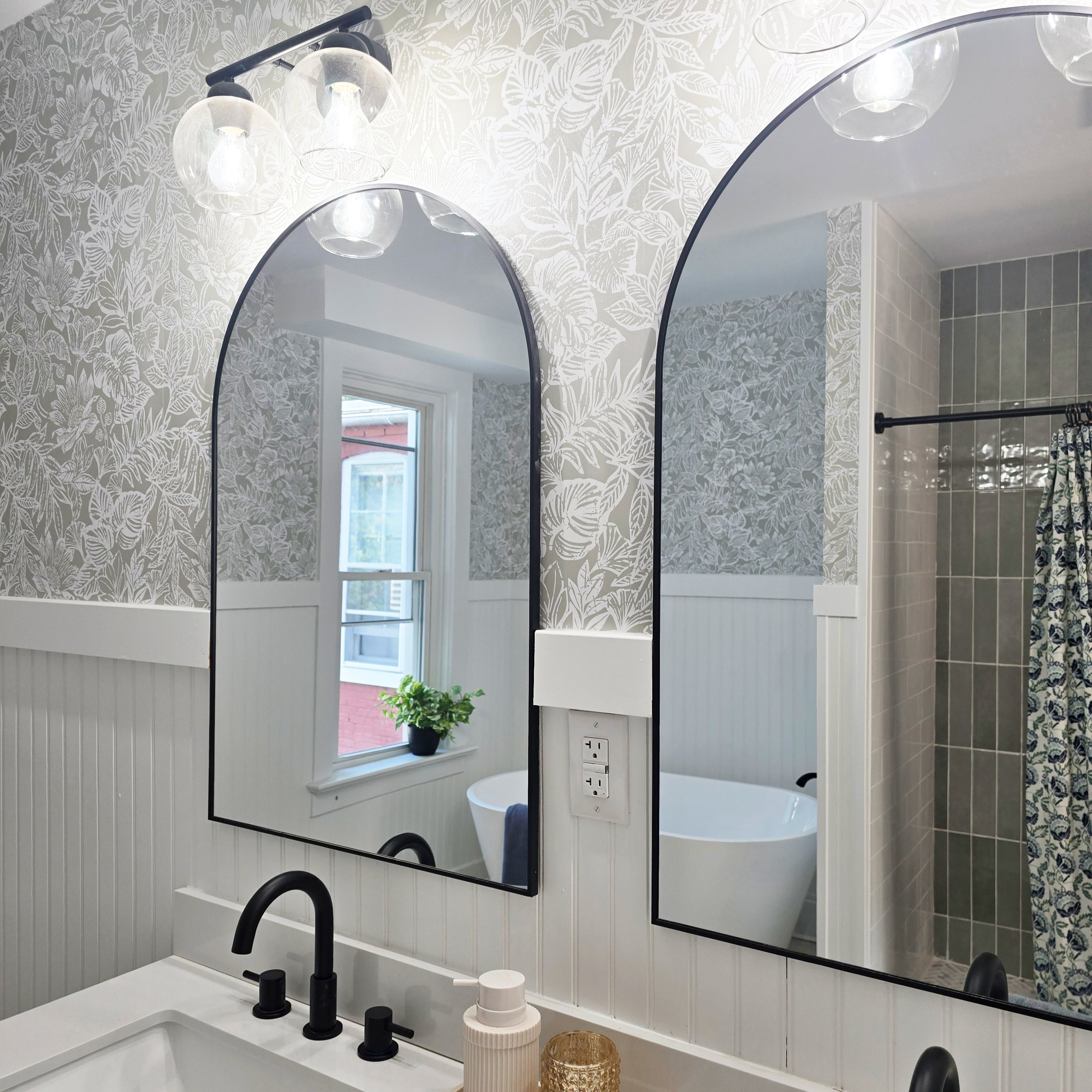 Professionally staged bathroom in a Lancaster, PA home featuring modern fixtures, clean styling, and a bright, welcoming design.
