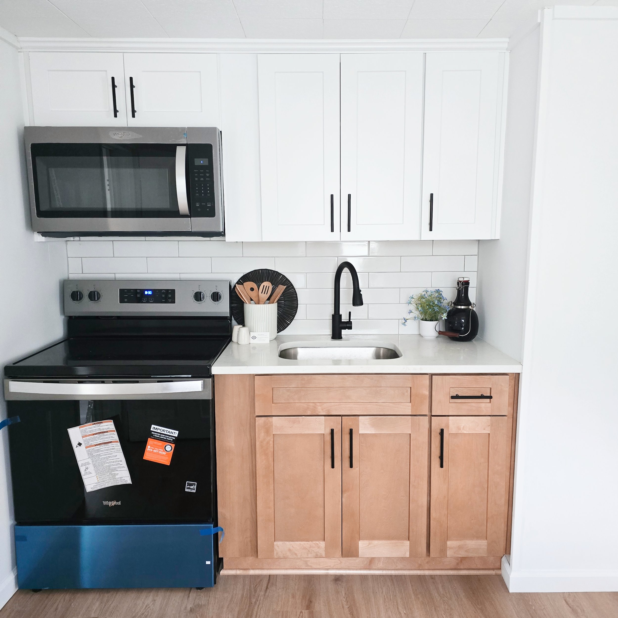 Professionally staged kitchen in a Lancaster, PA home featuring modern finishes, stylish décor, and a bright, welcoming design.