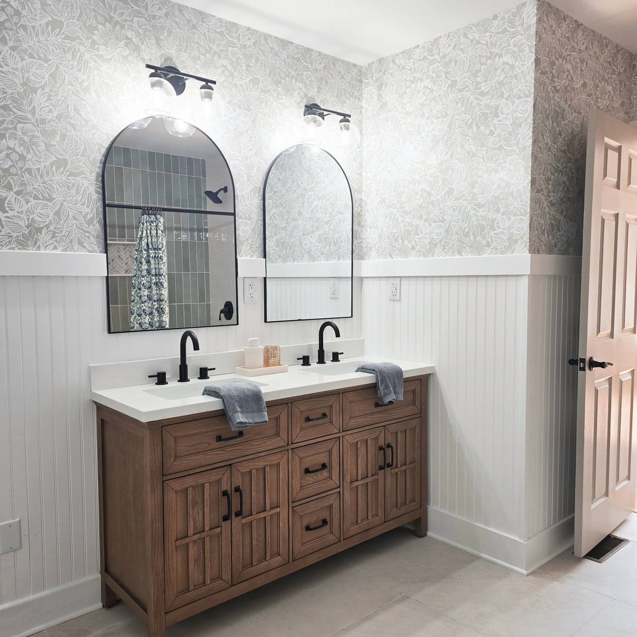 Professionally staged bathroom in a Lancaster, PA home featuring modern finishes, clean lines, and thoughtfully styled décor.