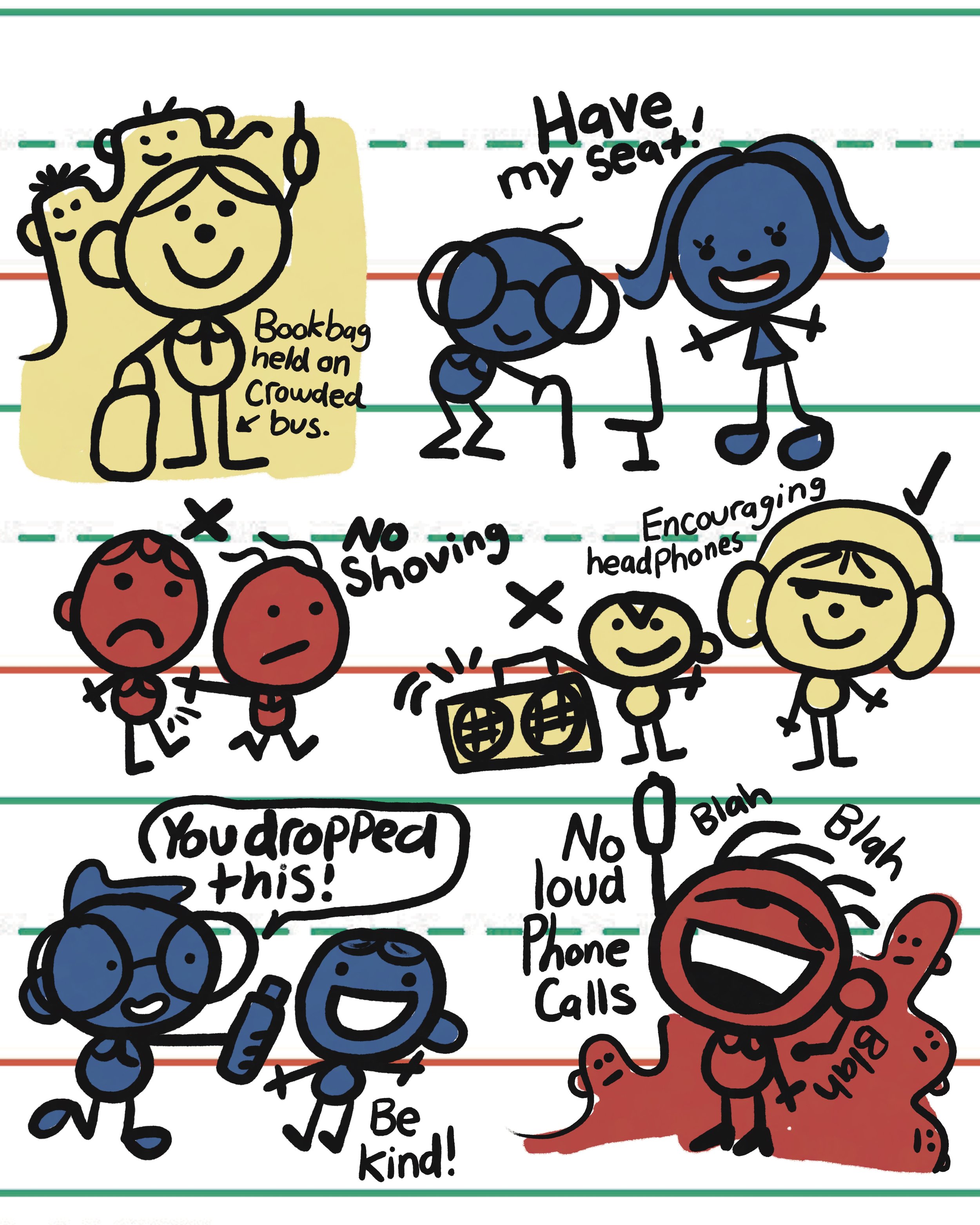 A mural concept to be painted on a local bus bay.