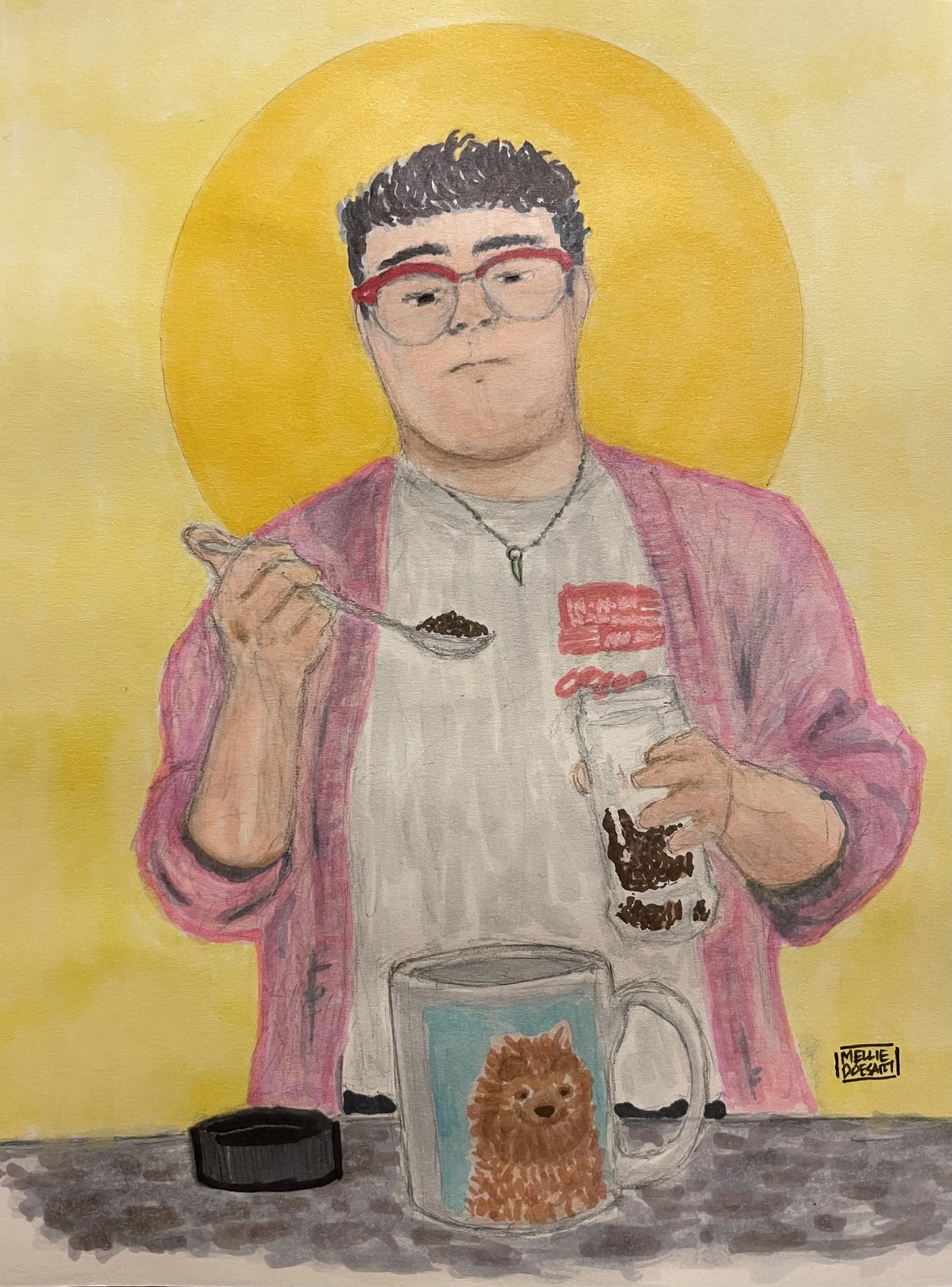 “Maybe it’s not the best. Sure it could be better. But I like how it is. And that’s fine by me.” This piece is titled “Instant Coffee” by Buwan.