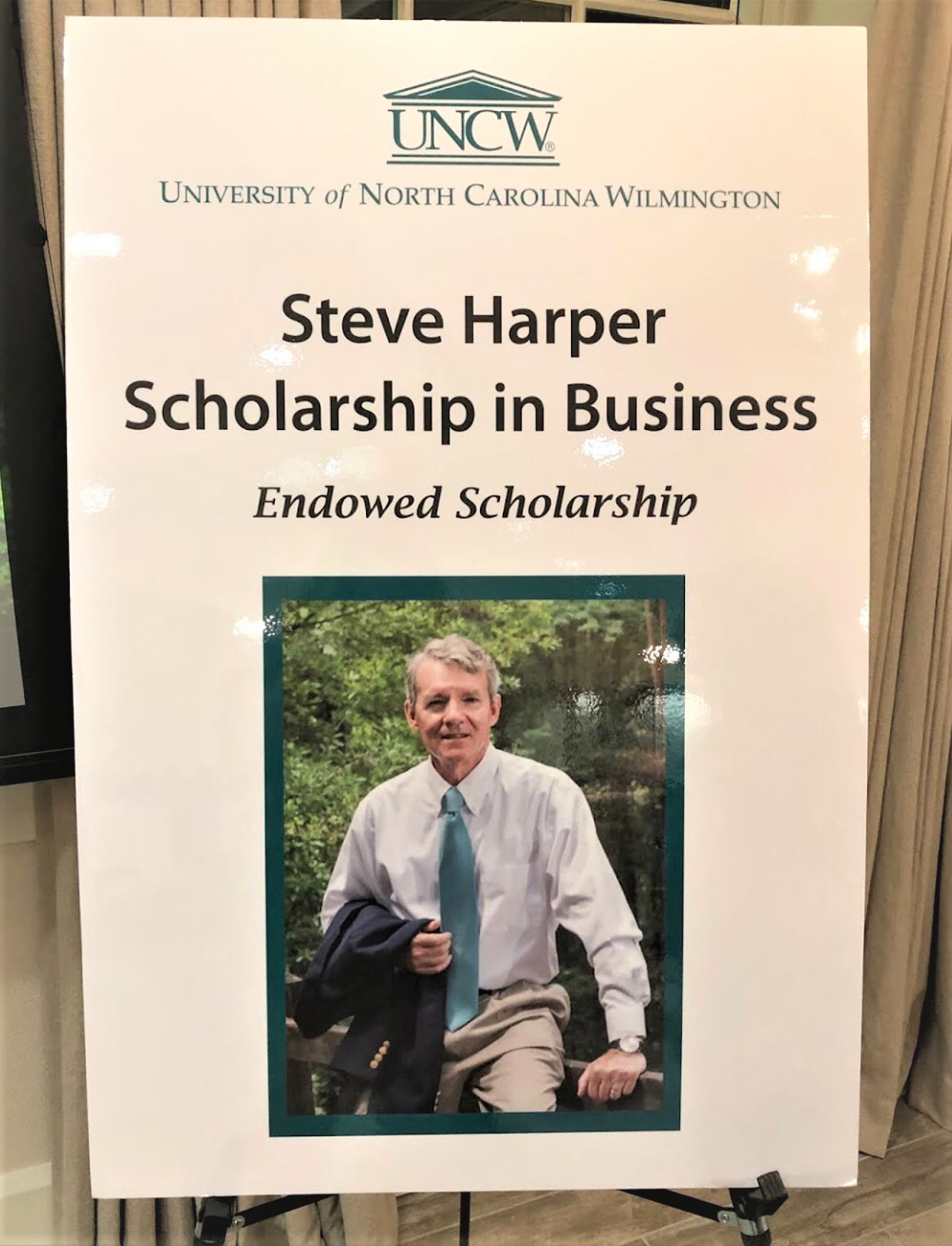 The scholarship Steve was given by the Beck Family