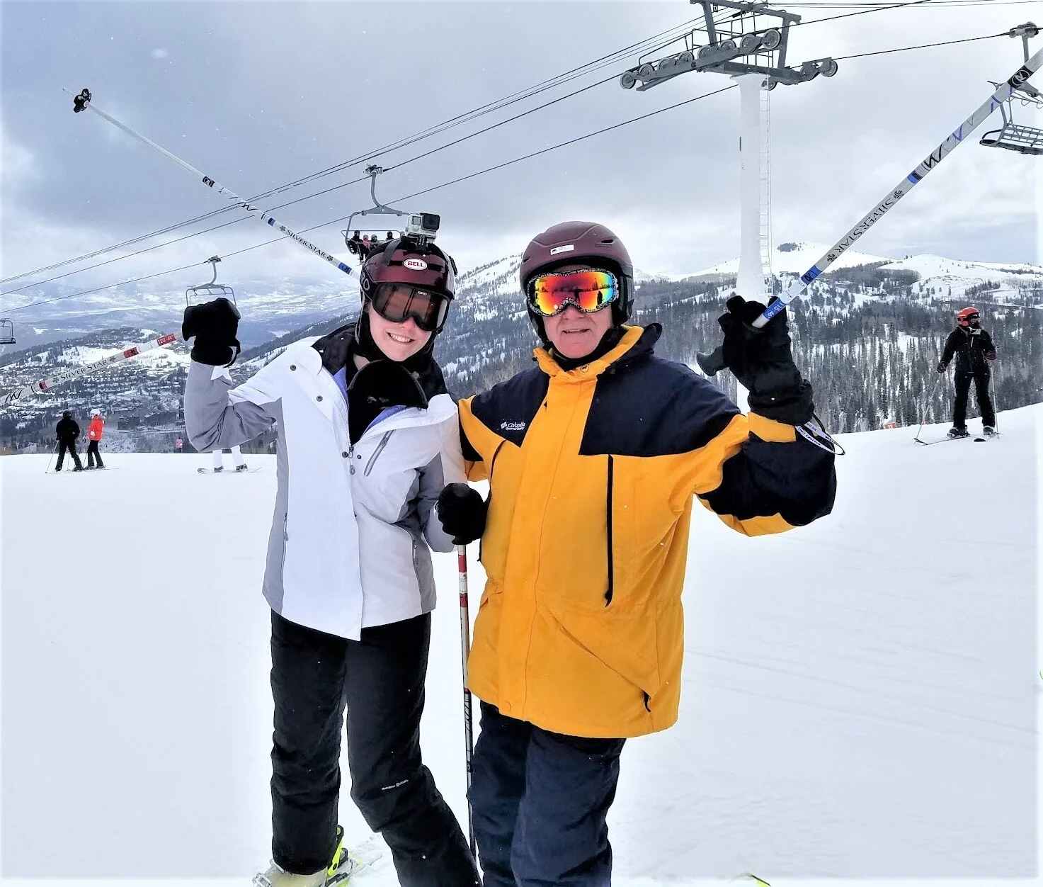 Steve with granddaughter Carly at Park City, Utah in 2018.