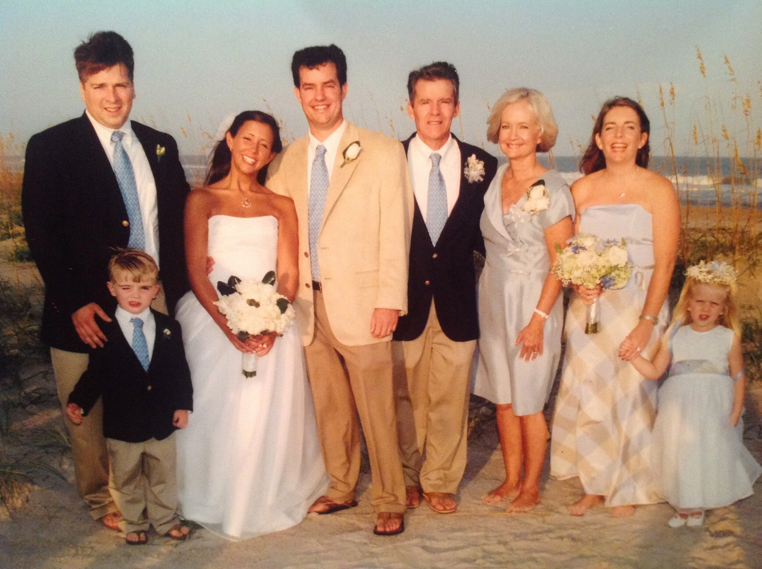 Son Taylor's and Kristi Harper's wedding at Wrightsville Beach, NC in 2005