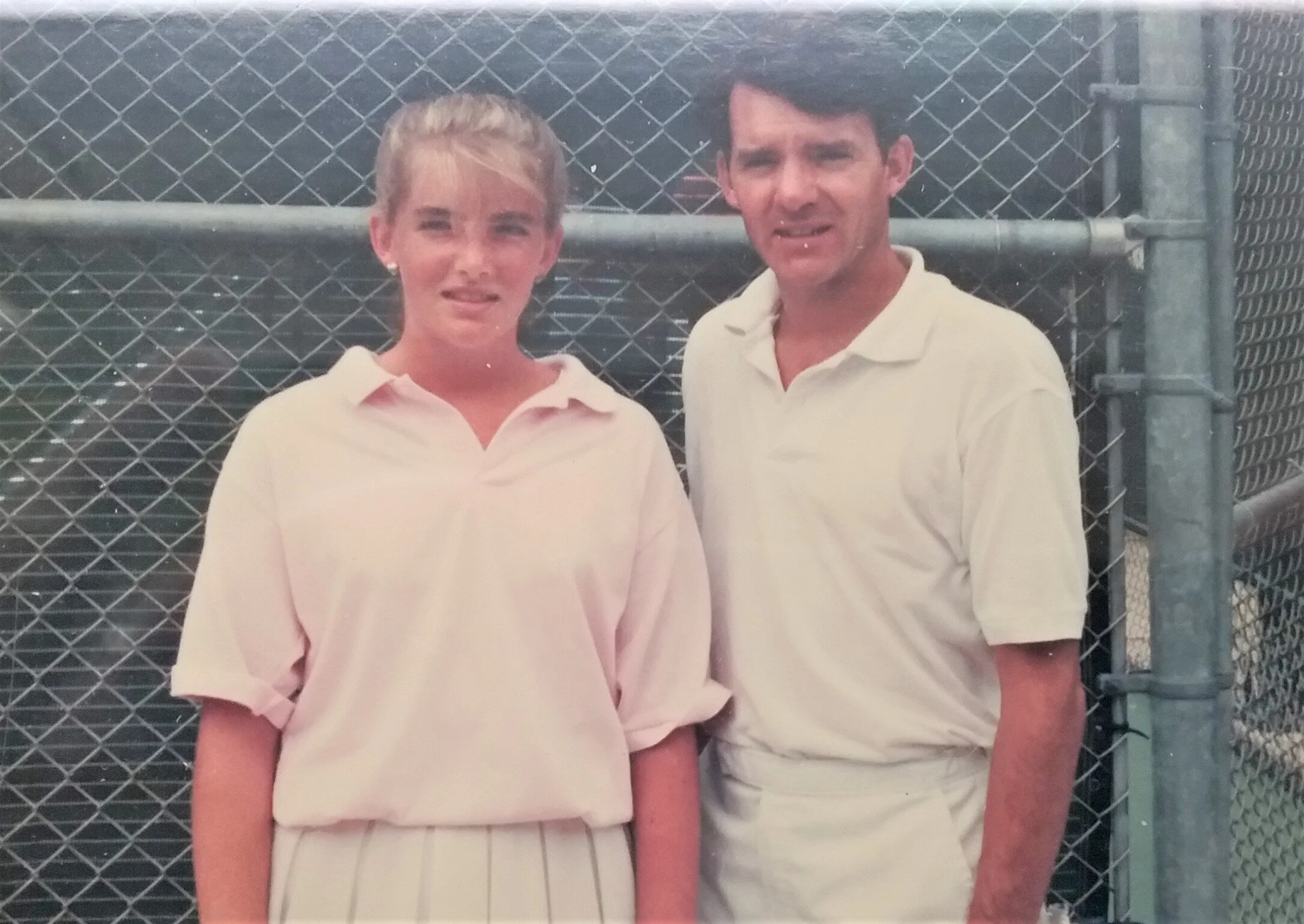 Steve and daughter Allison after a father-daughter tennis tournament.