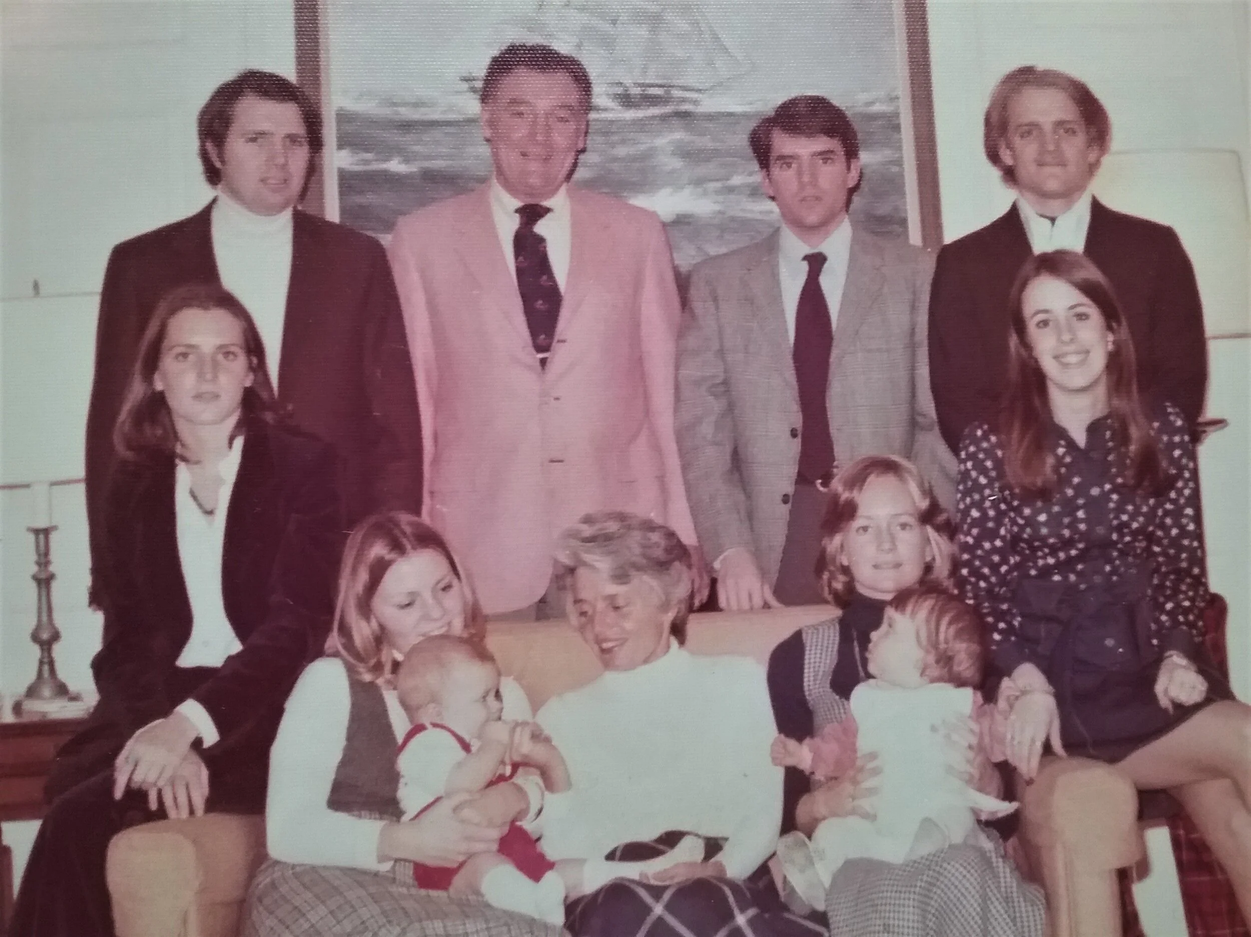 Steve with family in 1973