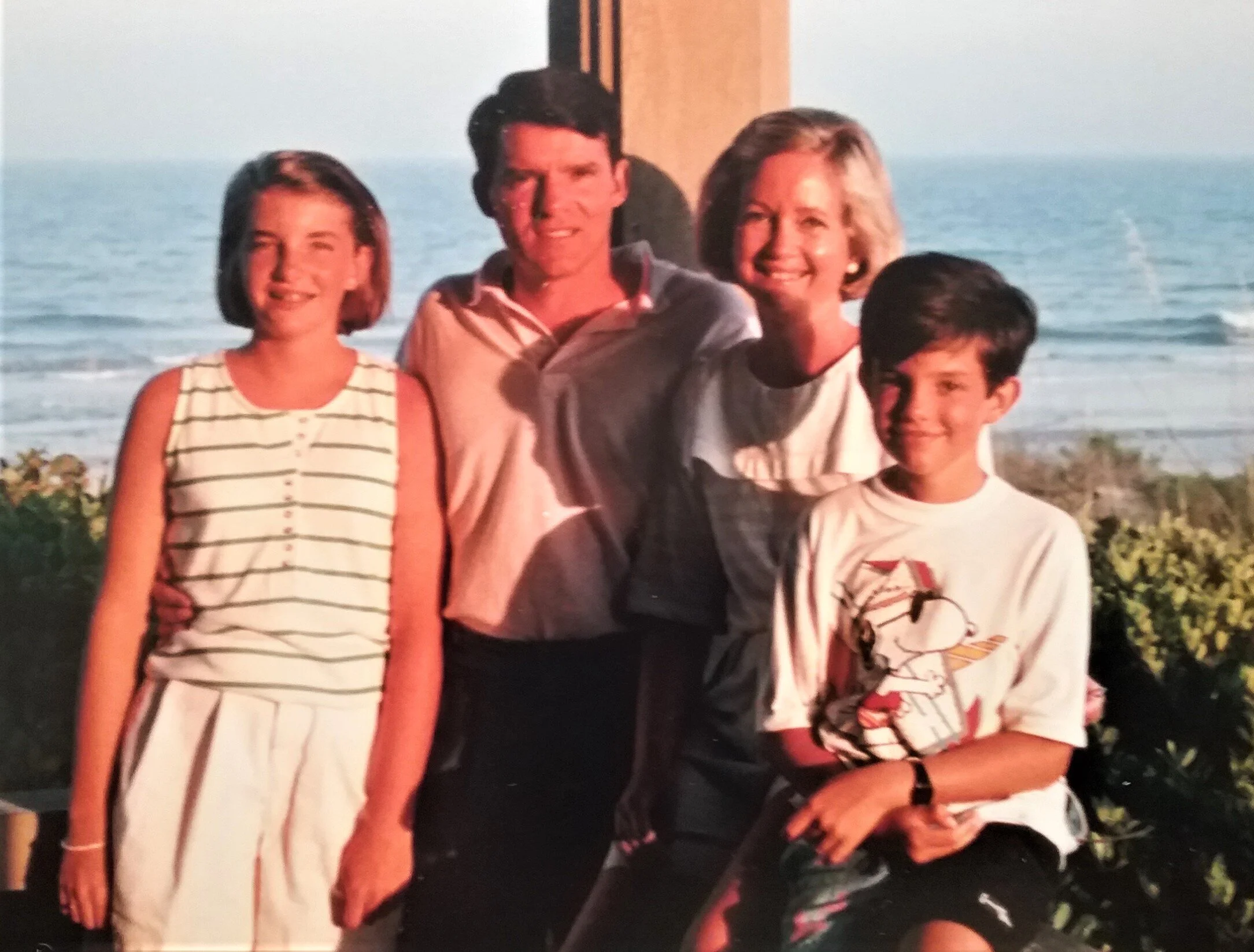 Steve with family at Figure Eight Island, NC.