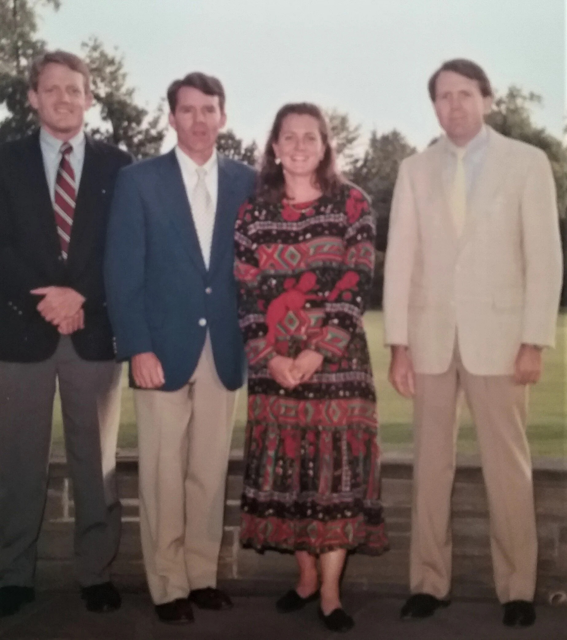 Steve with brothers David (left) and sister Diane and Mike