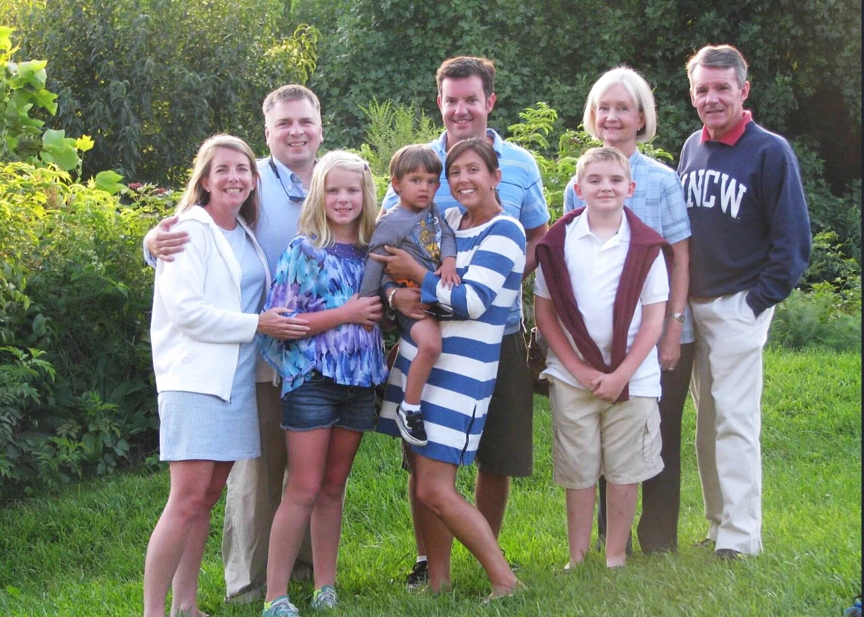 Steve with family in Blowing Rock, NC in 2011