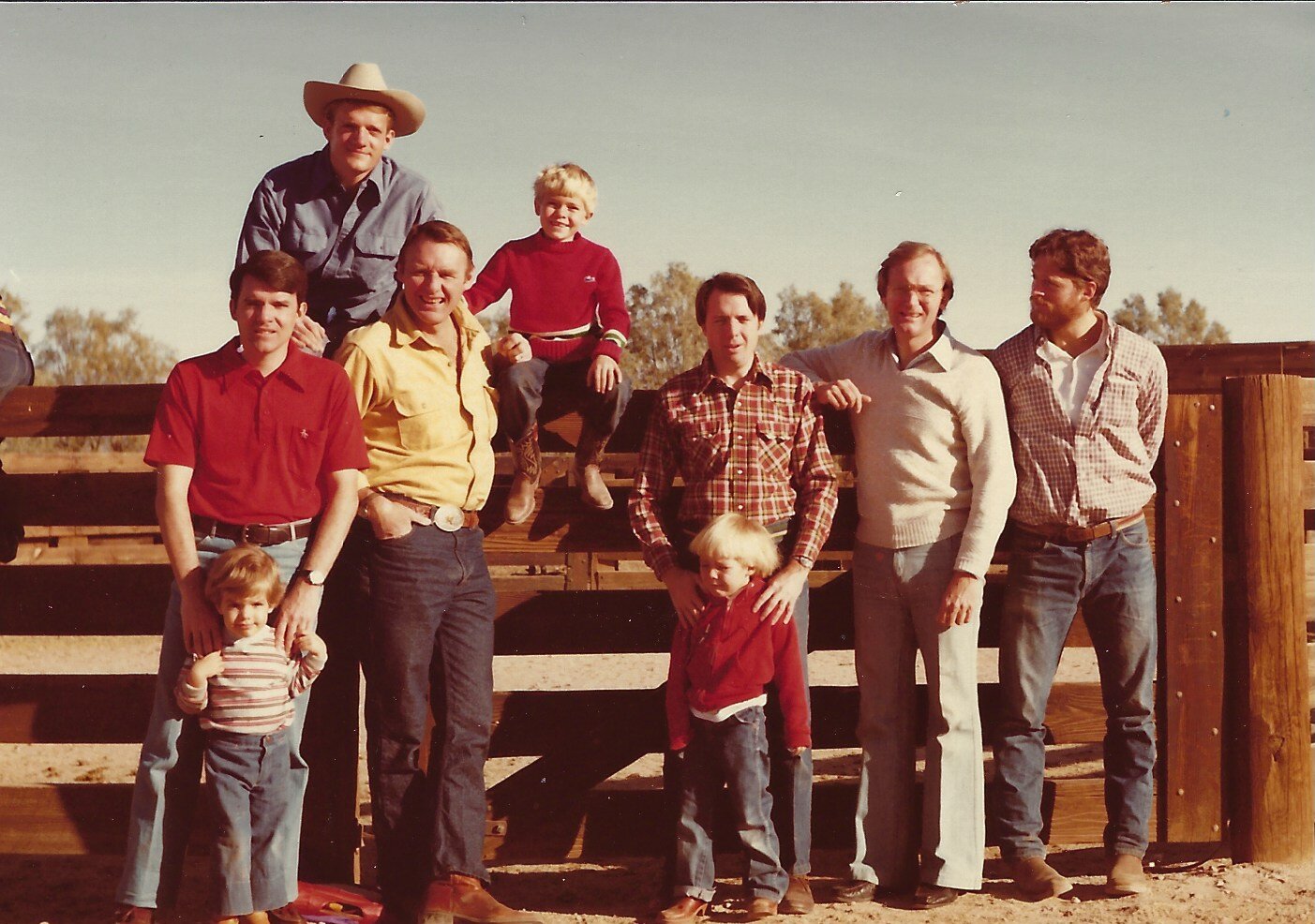 Harper Men at family reunion in Wickenburg, Arizona in 1979
