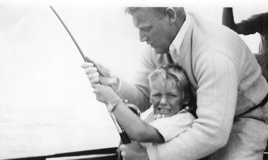 This may be son Charlie with son Andrew.