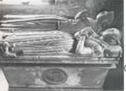 Burial site for Richard (1522-1577) and Jane Harpur in  Calke Abbey