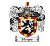 Harper family seal for Hugo Le Harpur (1134) 