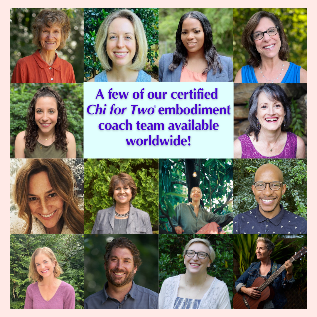 Chi for Two Embodiment Coaches, ISMETA Training Program, Somatic Movement Therapy and Education, Embodiment Practice, Somatic Coaching, Movement Therapy, Polyvagal Theory, Attachment-based, Multi-generational Healing
