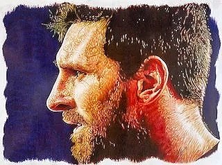 Lionel Messi, Miami, Soccer, Colored Pencil, 30" X 40" 
Available
