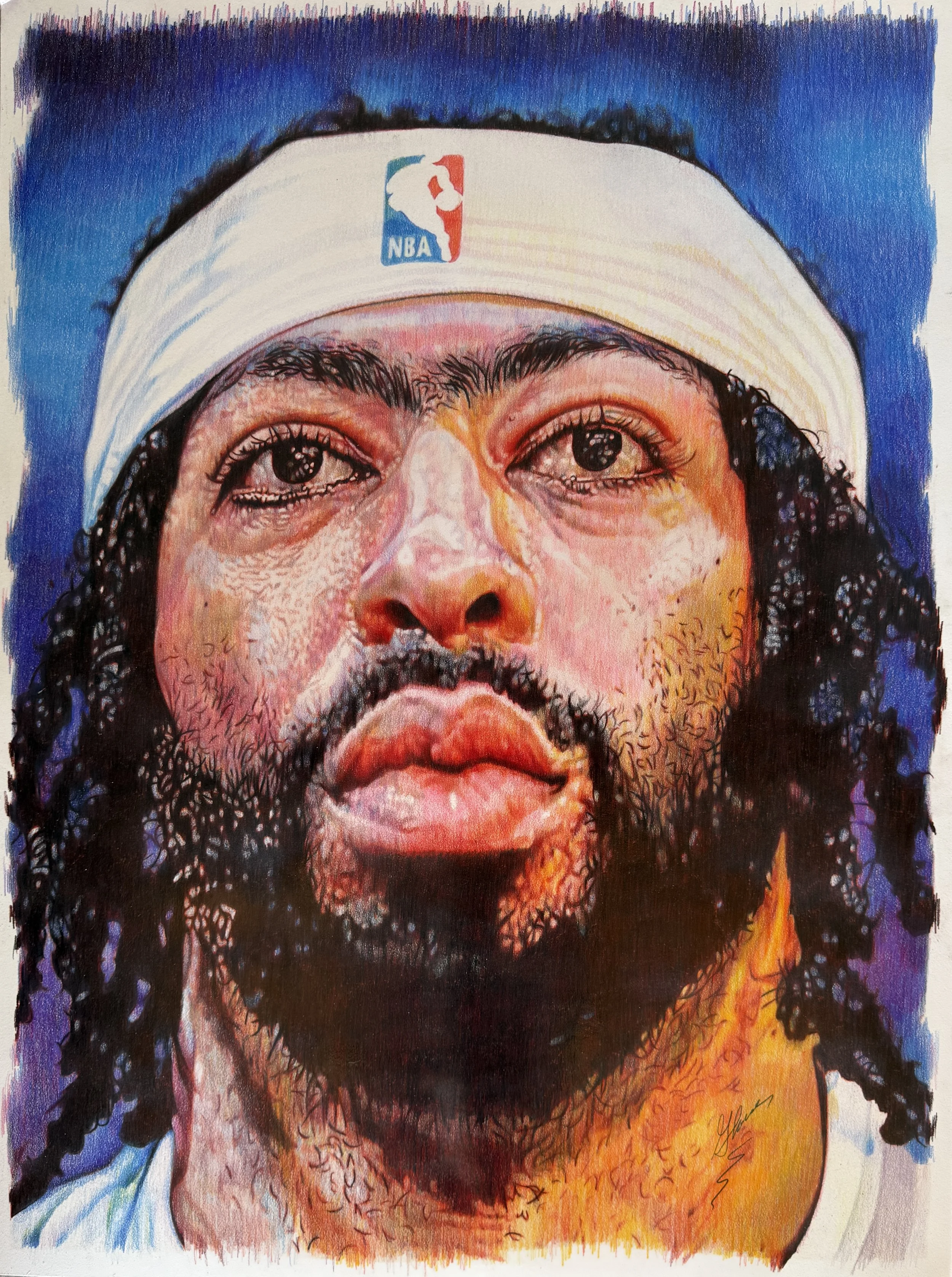 Anthony Davis Mavs
Colored Pencil 
30” x 40”
Available