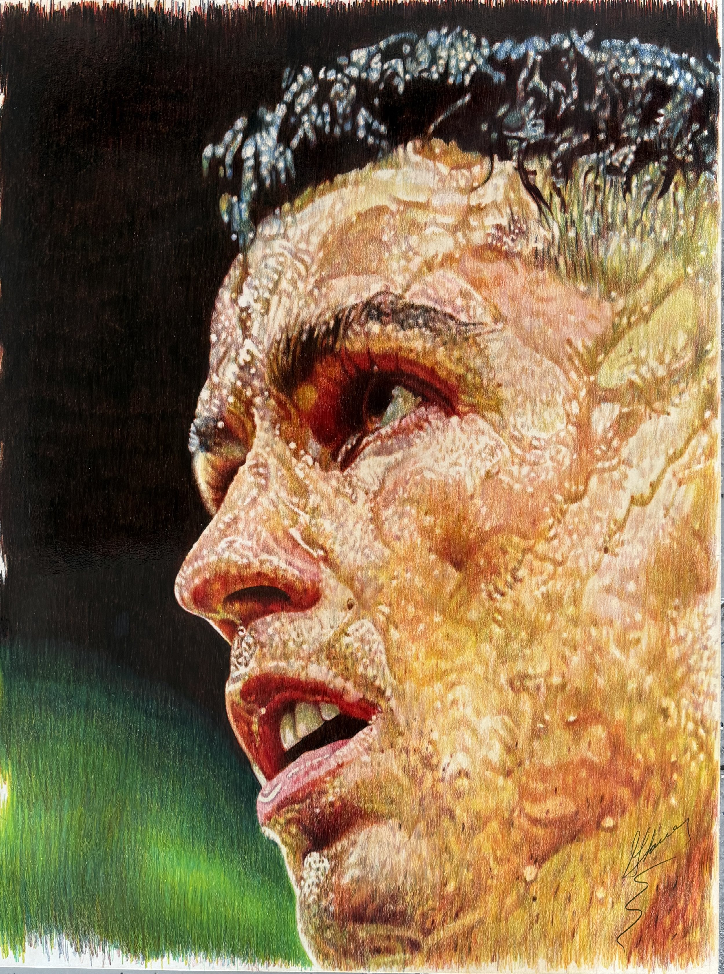 Christiano Renaldo, Soccer, Spain
Colored Pencil 
30” x 40”
Available