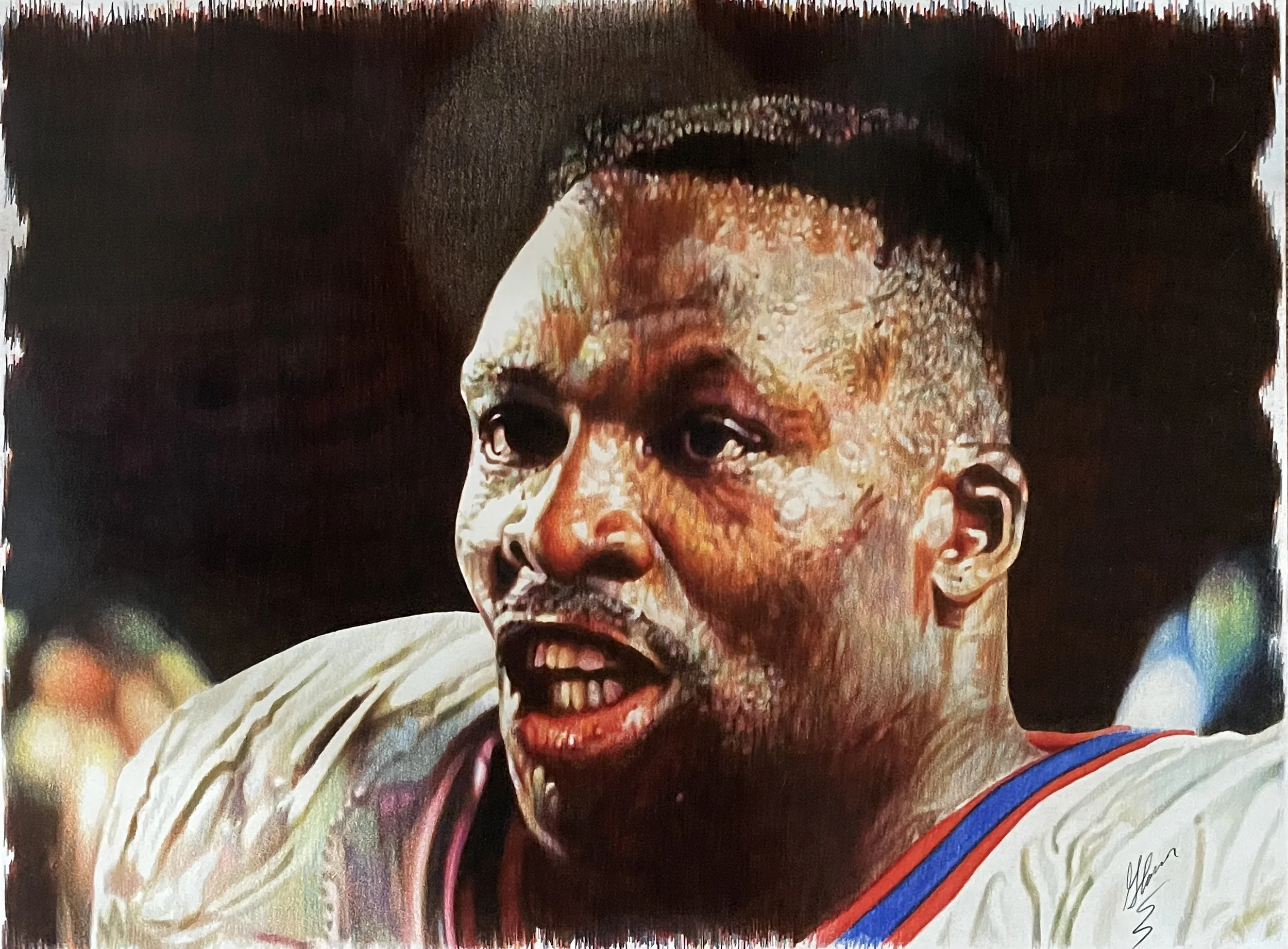 Bruce Smith Buffalo Bills
Colored Pencil 
30” x 40”
Gifted