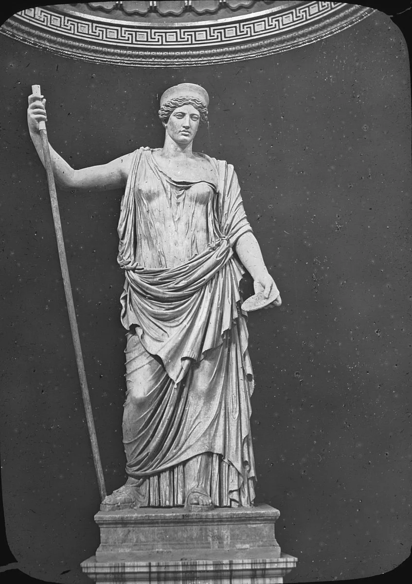 Historical statue of the goddess Juno
