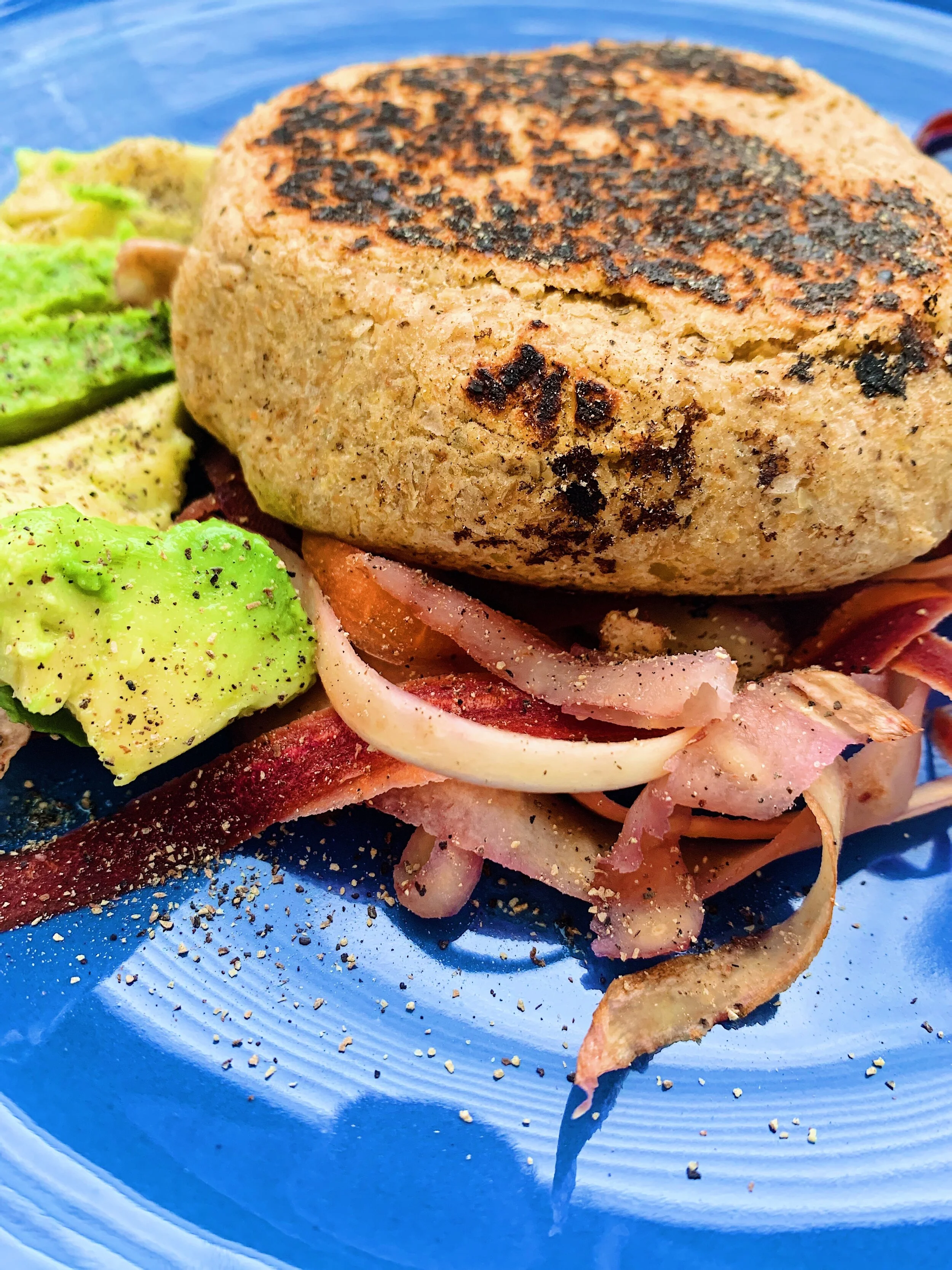 That’s so chickpea burger + sides