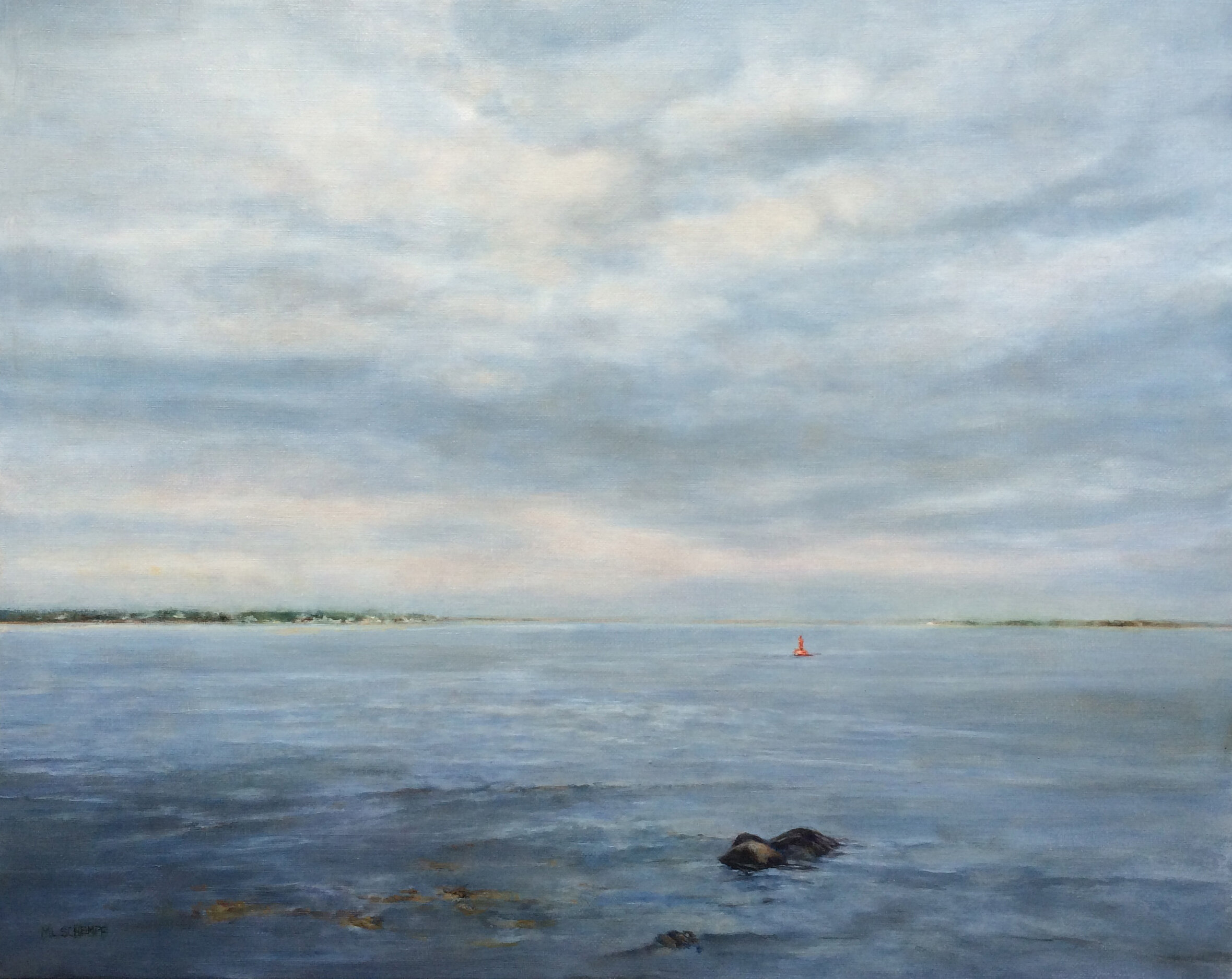  Mary Lou Schempf  View from Stonington,  16” x 20”, oil on linen  (private collection)  