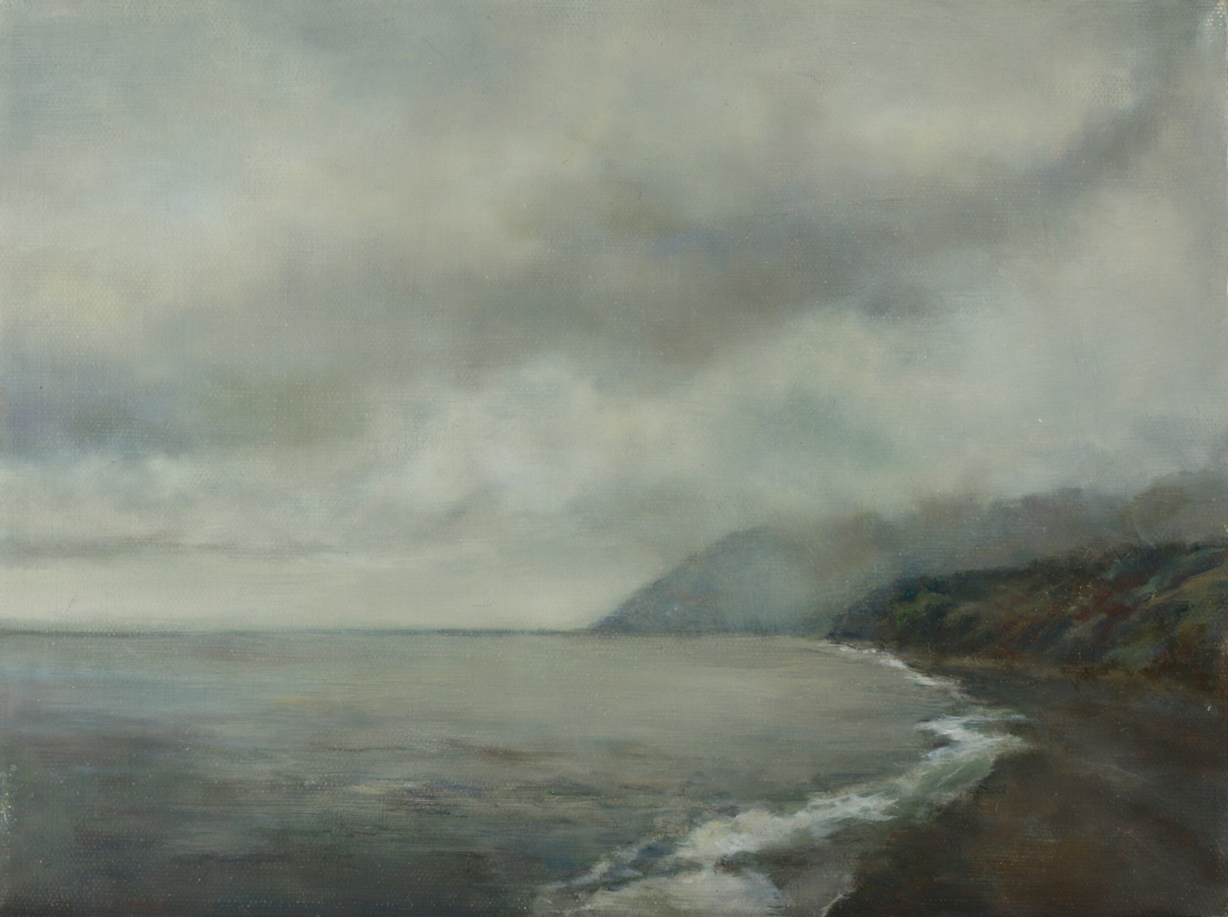  Mary Lou Schempf  Cape Breton Fog,  9” x 12”, oil on canvas   (private collection)  