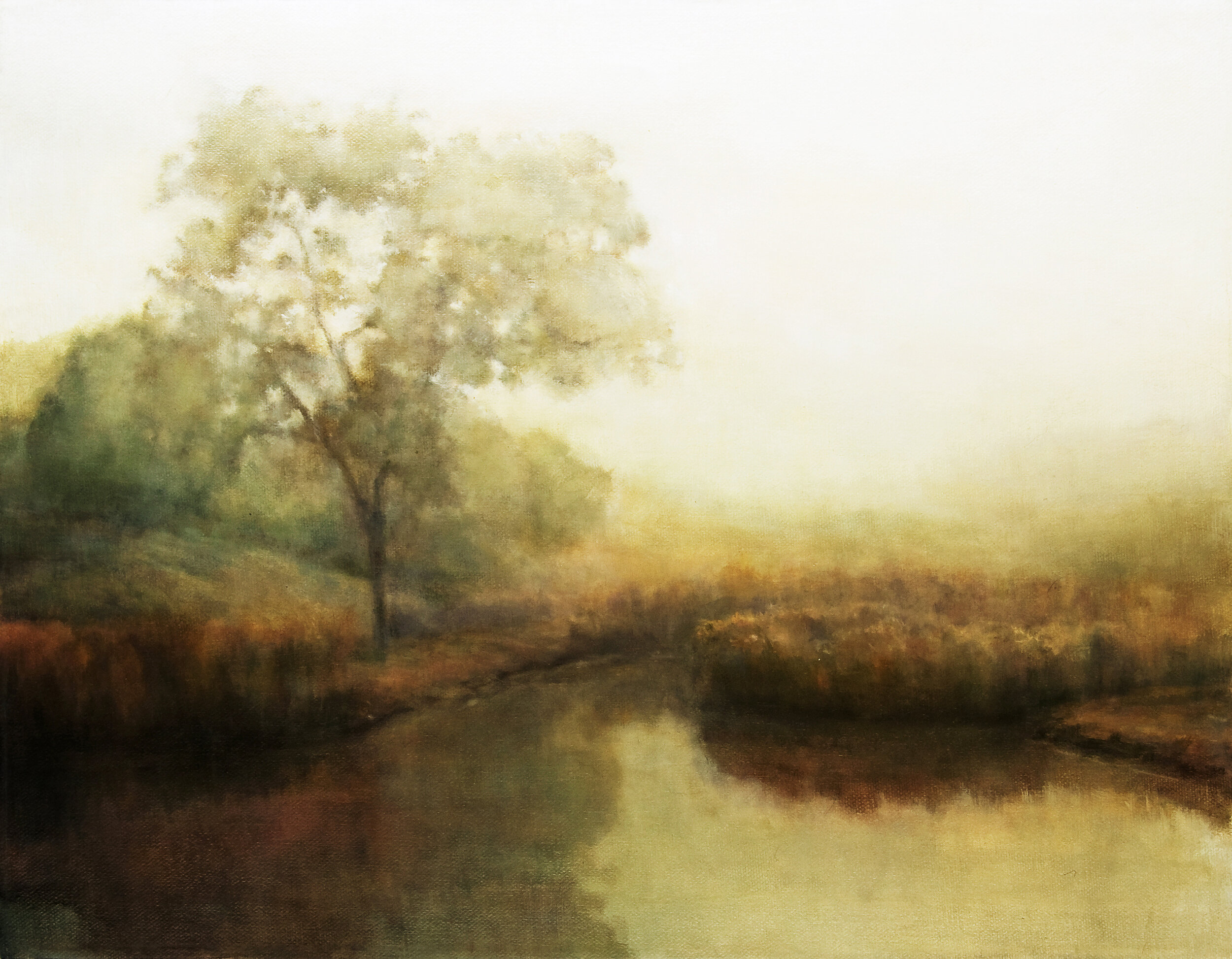  Mary Lou Schempf  Afternoon Fog,  16” x 20”, oil on canvas  (private collection)  