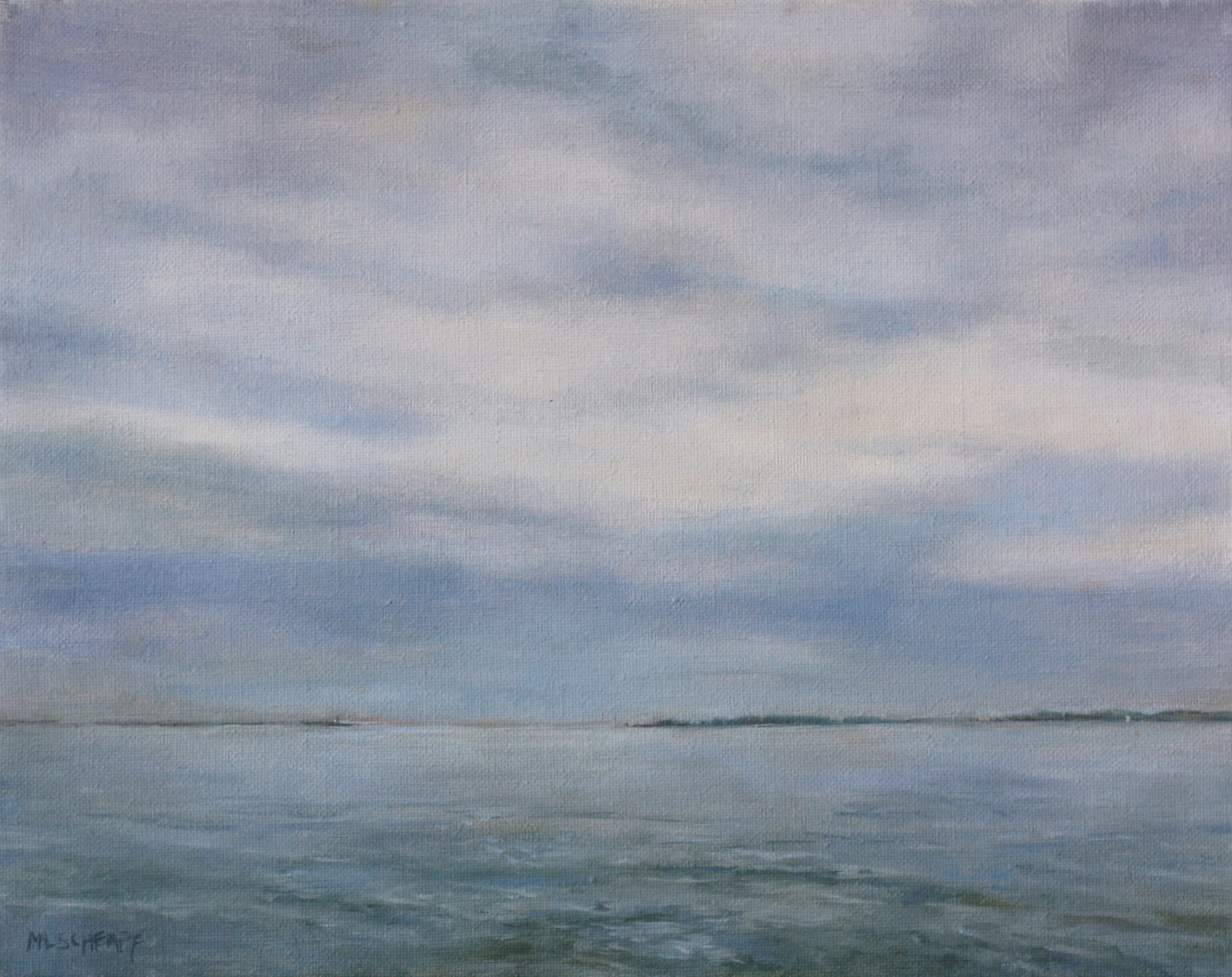  Mary Lou Schempf  Stonington Sea View,  11” x 14”, oil on linen   (private collection)  