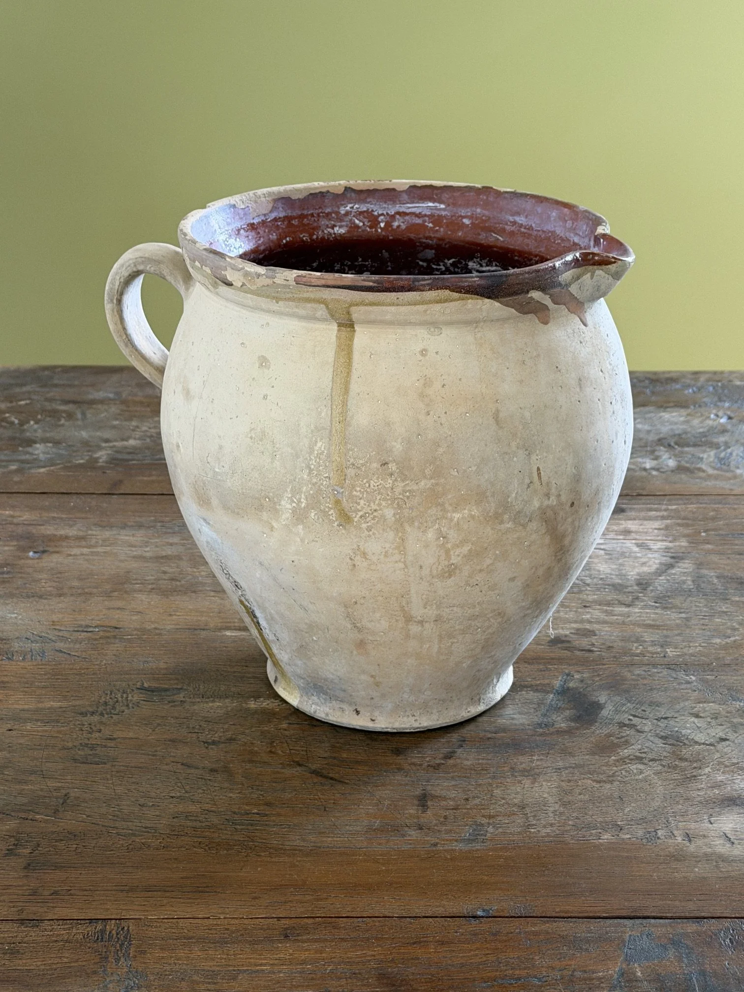Vintage Provence Stoneware Pitcher