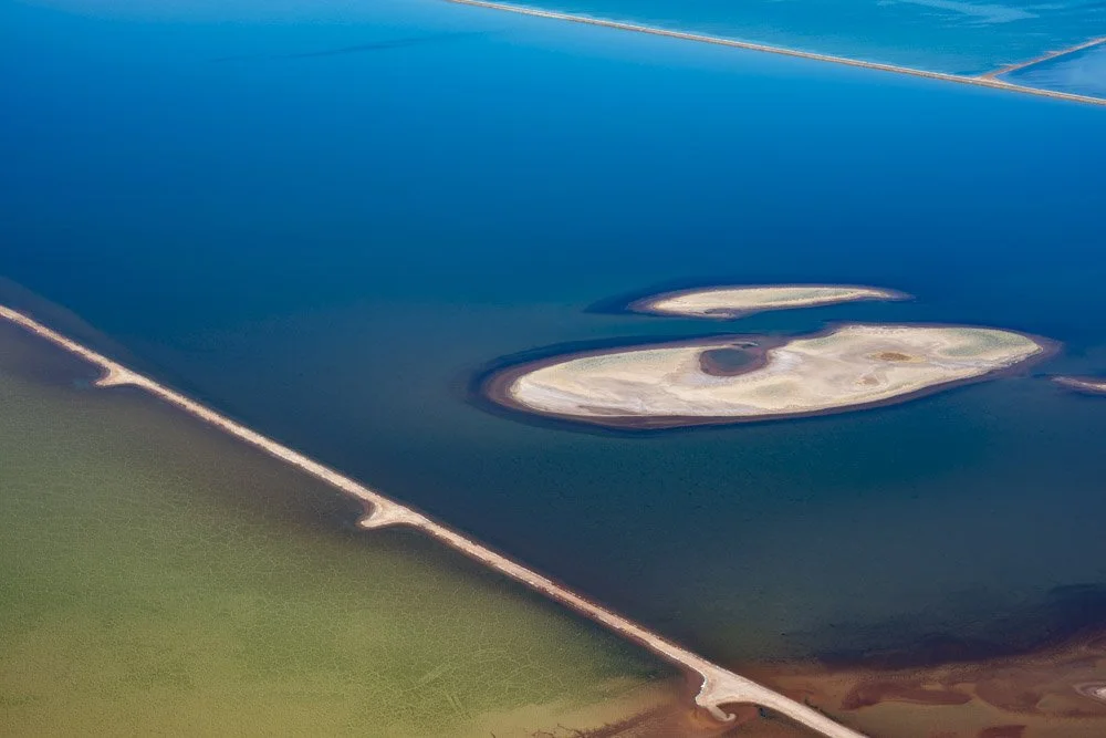 Karratha Salt Pond is one of the largest in the world and the salt is used primarily for solar panel and EV batteries.