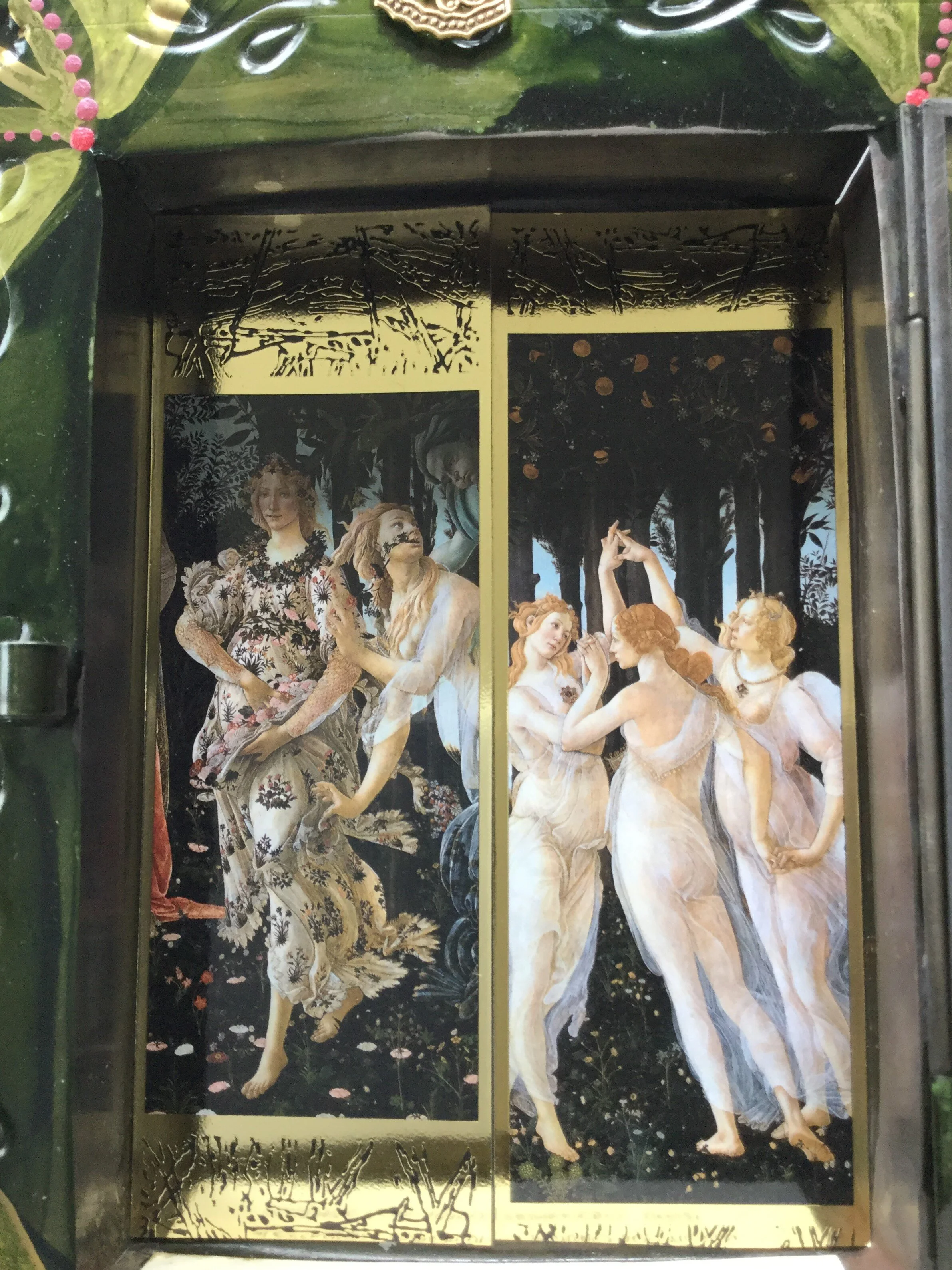 La Primavera detail 2 panels