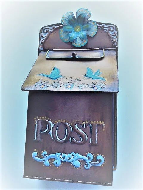 #61 Post light blue birds full view.JPG