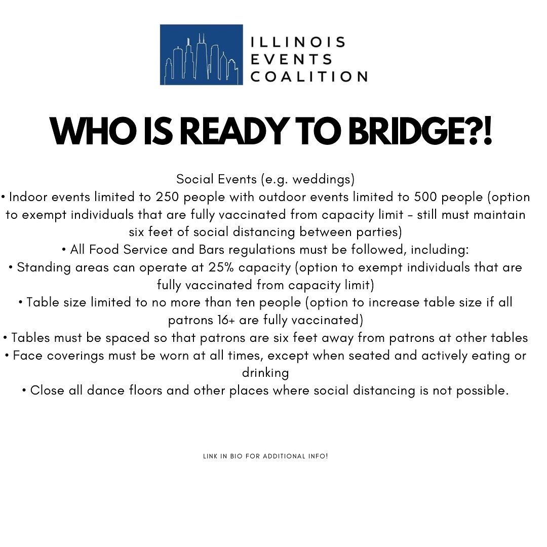 Link in Bio for all of our notes, FAQ and updates about Illinois entering the bridge phase (and Chicago too!).