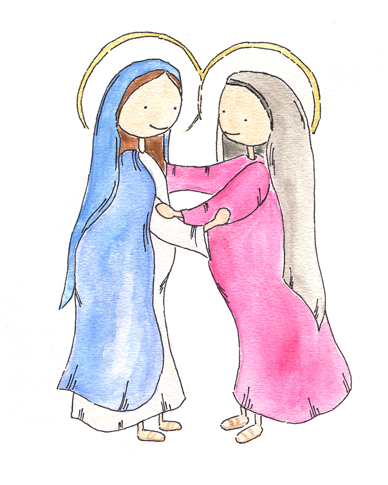 Visitation Of Mary Clipart