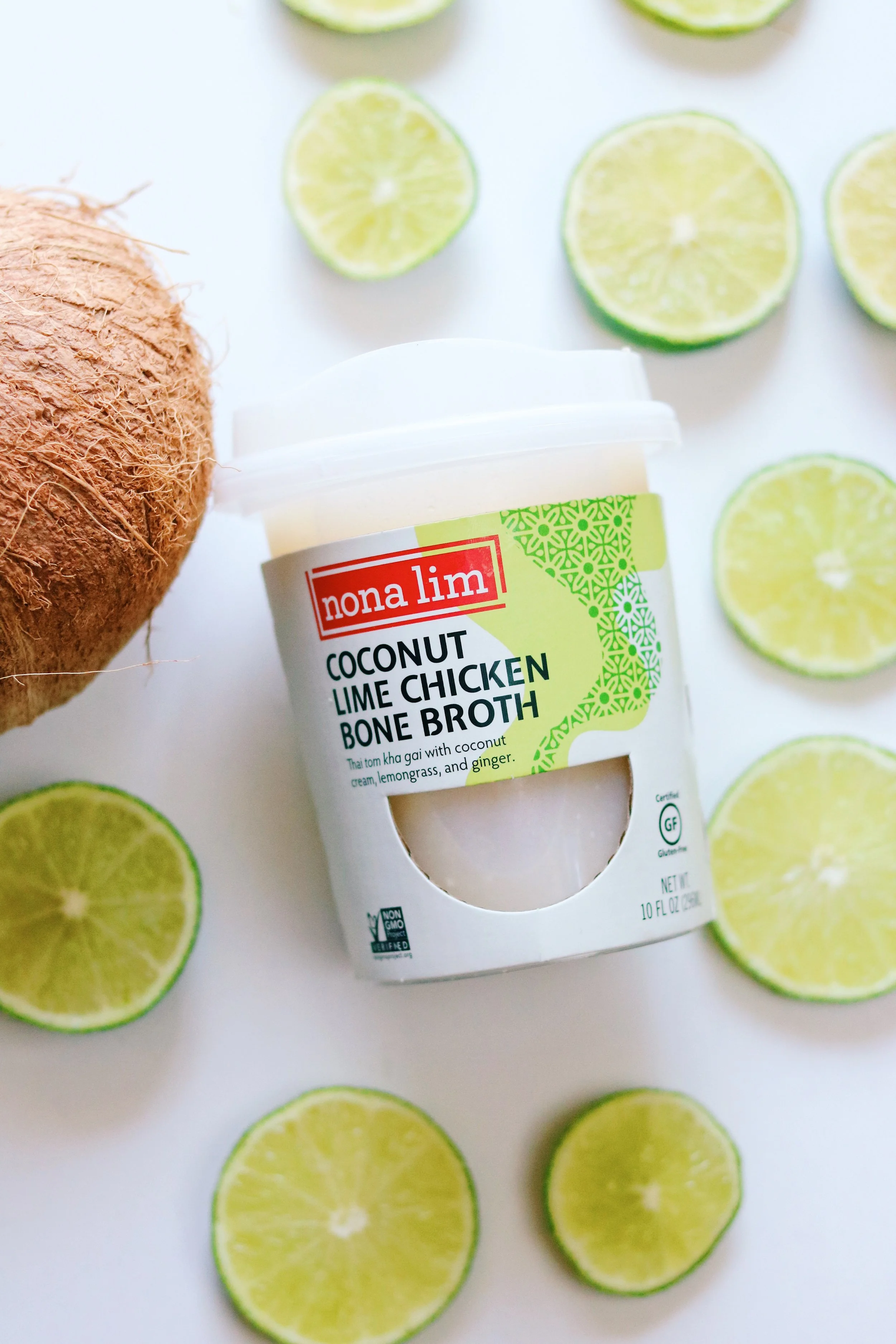 coconut broth with limes 