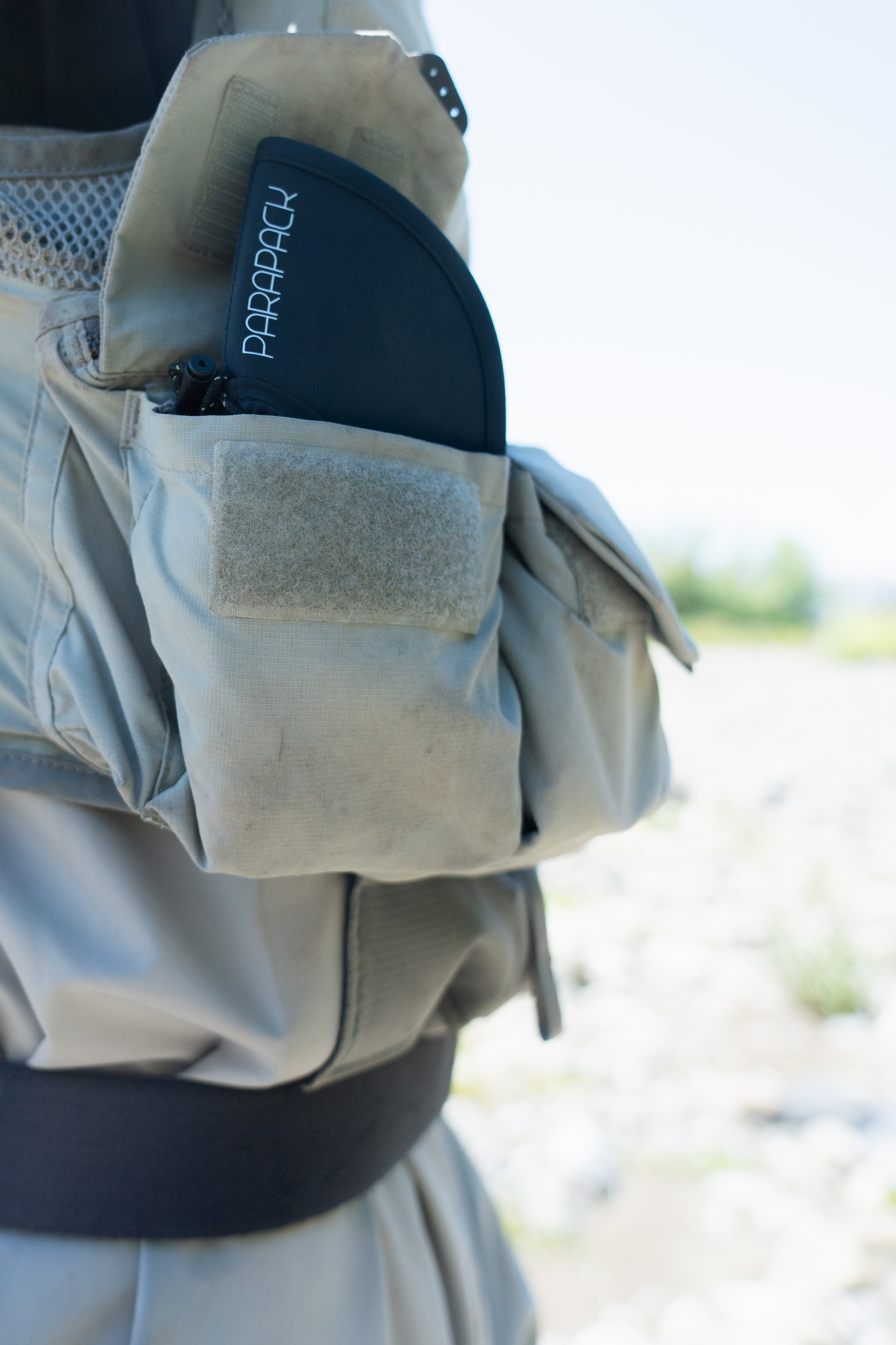 6P Lite folded up and store away in vest pocket.