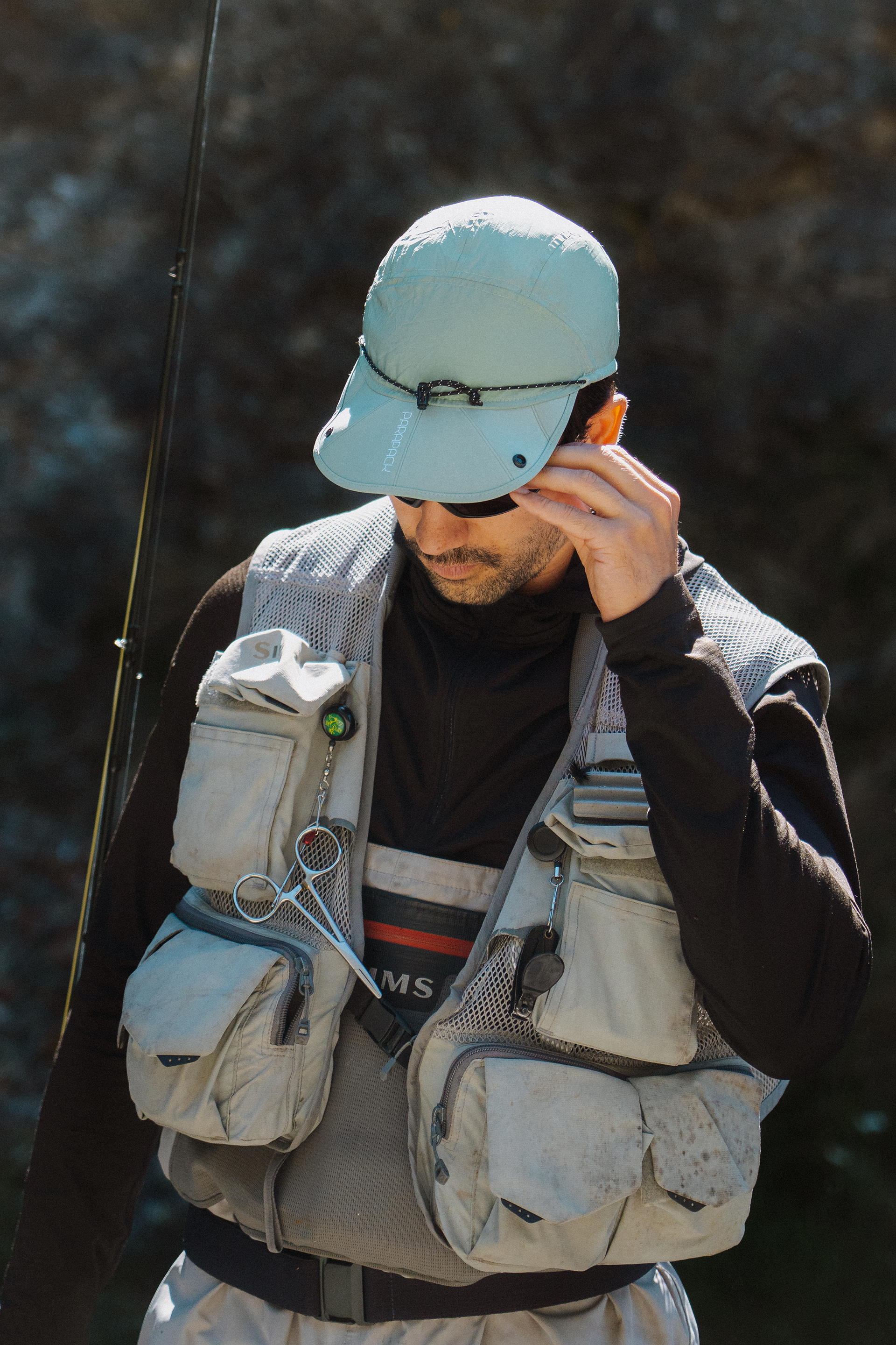 Green Bay color, drawstring style, size adjustable, soft brim hat for fishing, hiking, for all season